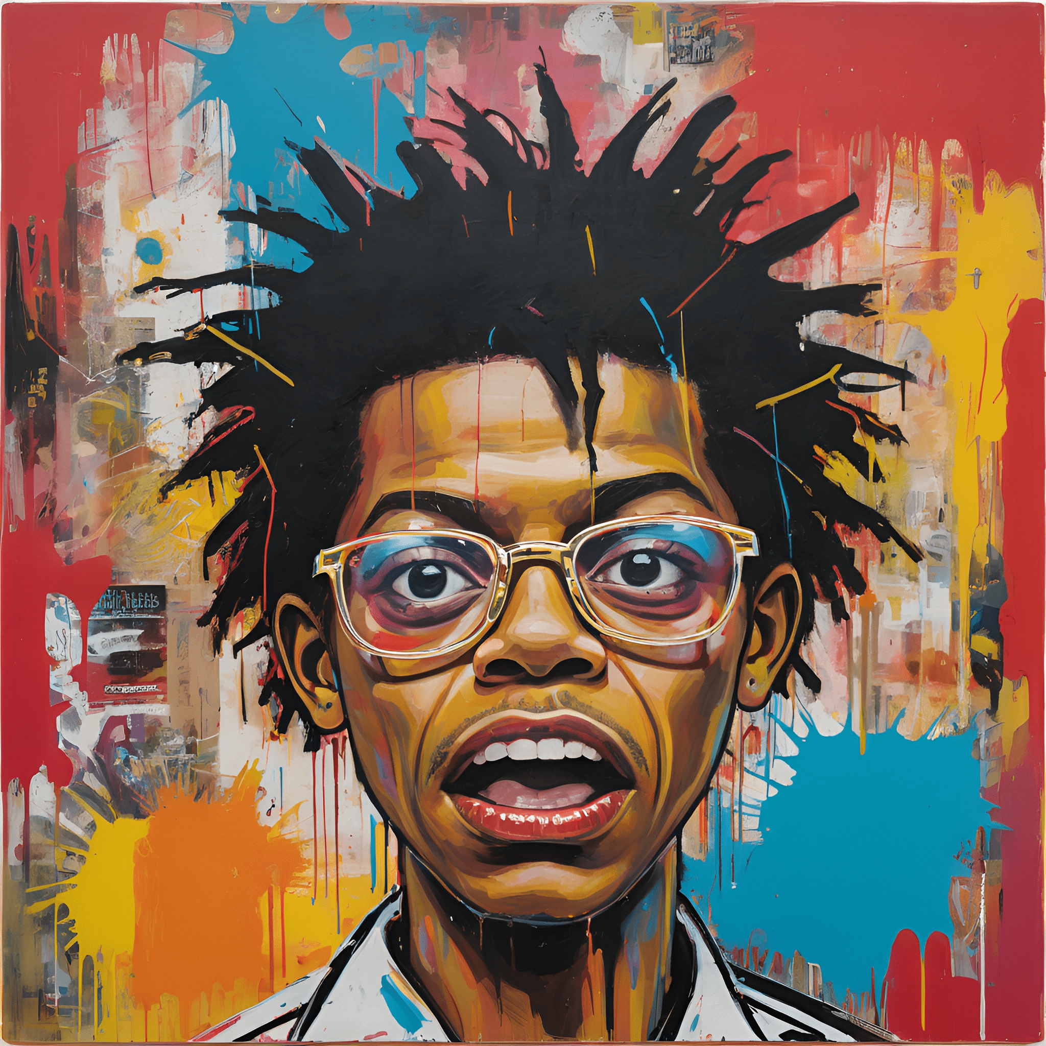 Abstract Portrait of Young Man - Free Download - AI Scribbles