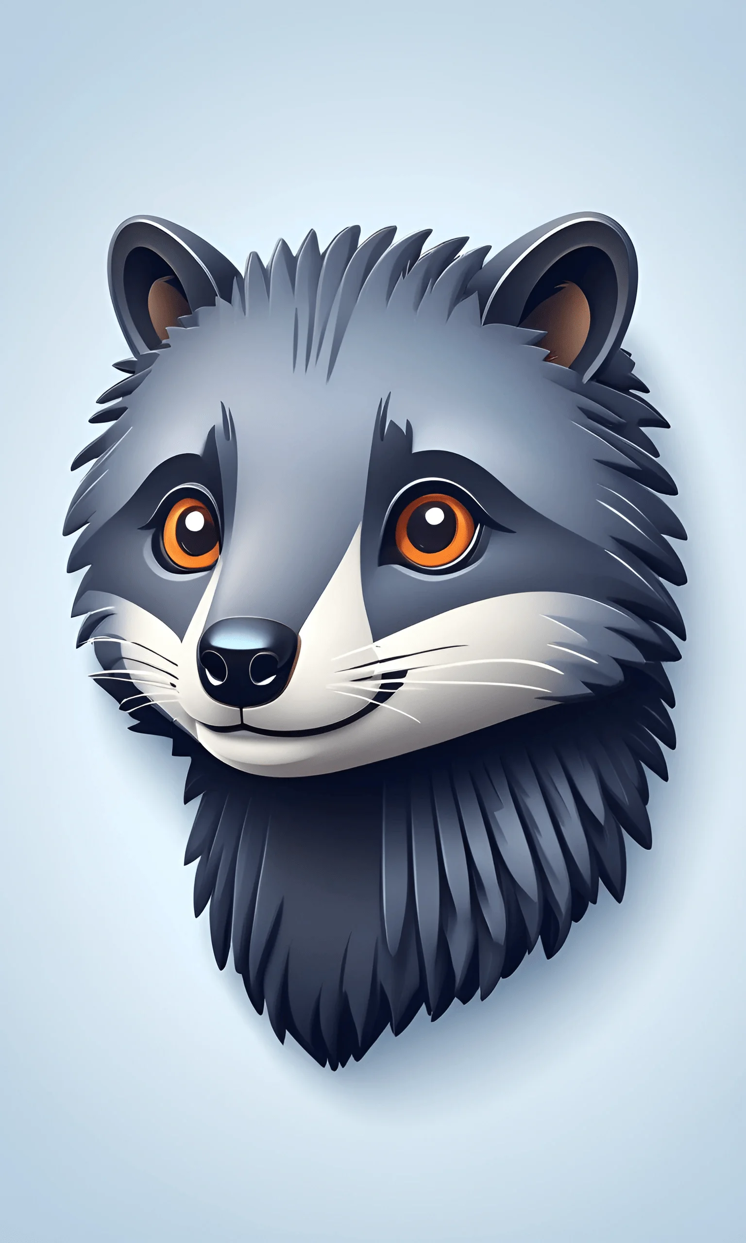Cartoon Style Raccoon Head - Free Download - AI Scribbles