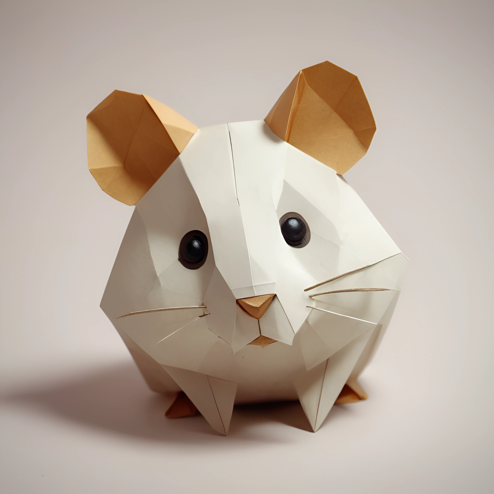 Origami Hamster Sculpture - Free Download - AI Scribbles