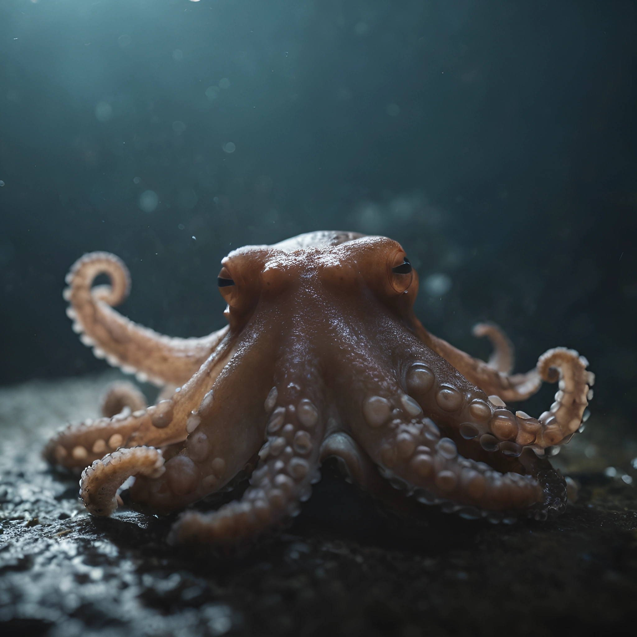 Majestic Octopus Underwater Portrait - Free Download - AI Scribbles