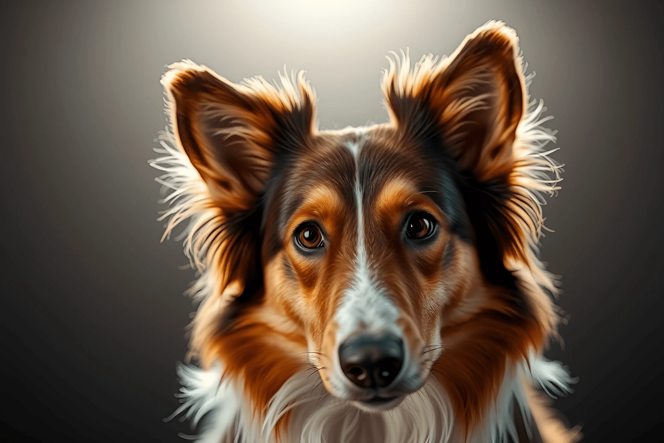 Detailed Portrait of a Collie Dog - Free Download - AI Scribbles