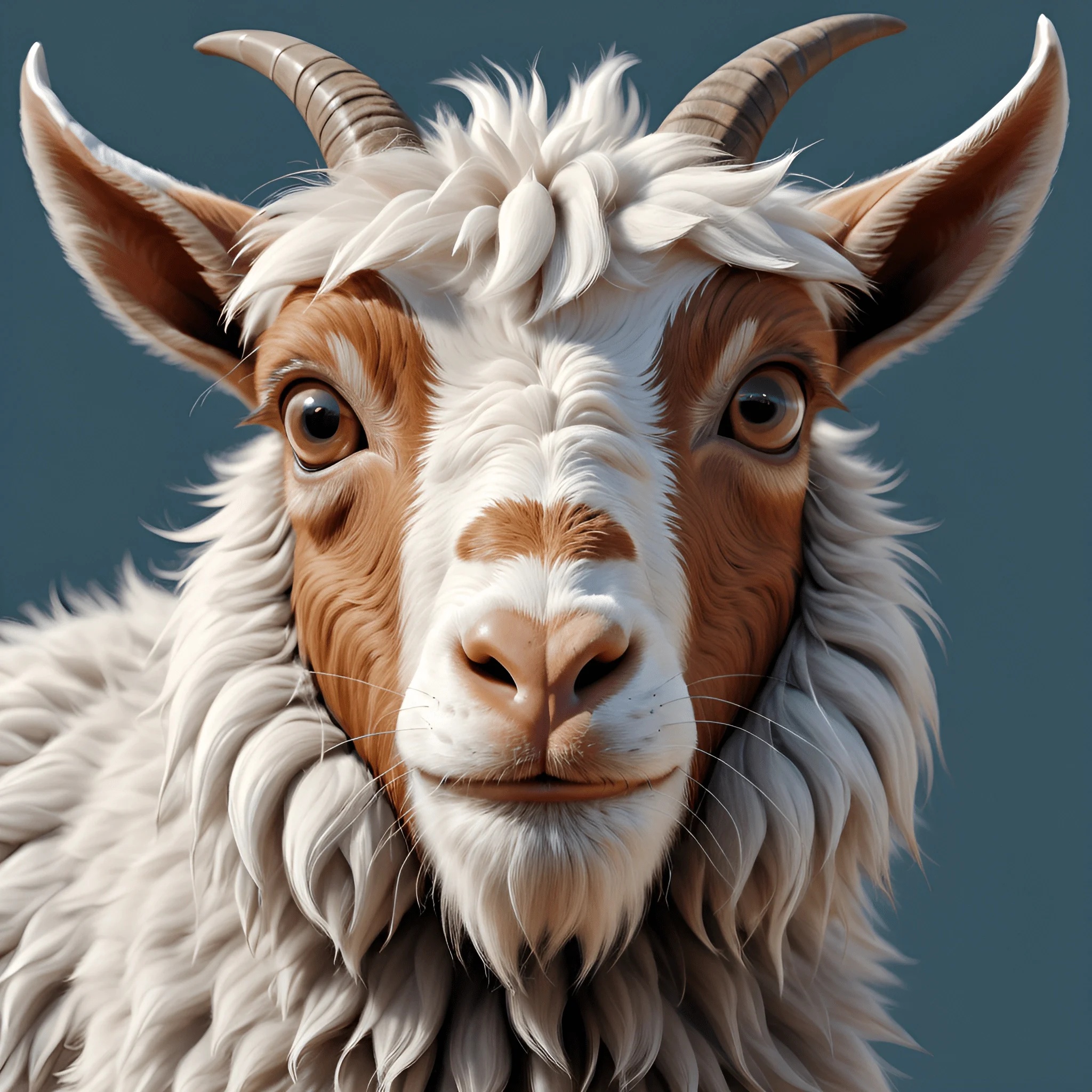 Detailed Goat Detailed Goat Portrait - Free Download - AI Scribbles
