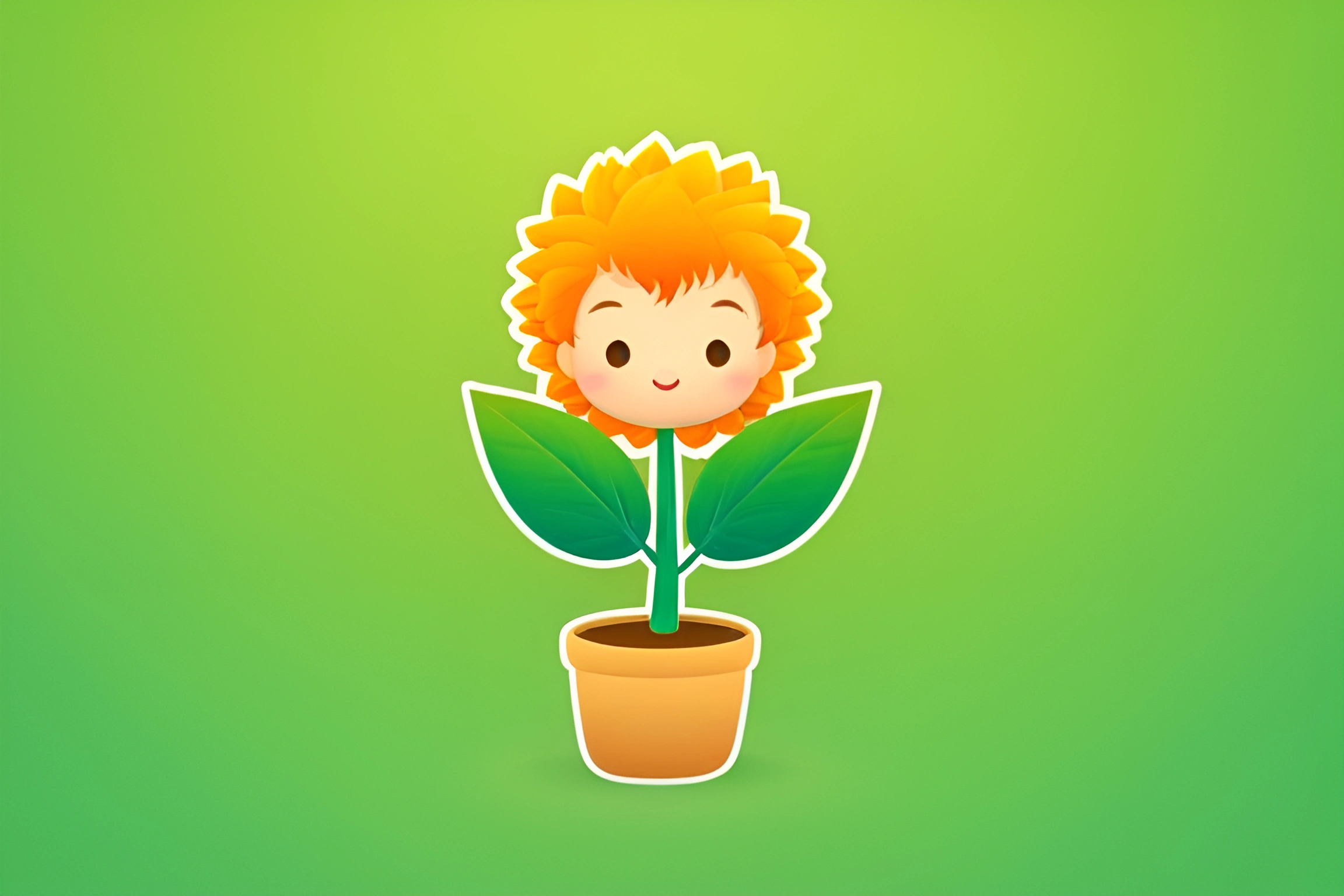 Cute Cartoon Flower Character - Free Download - AI Scribbles