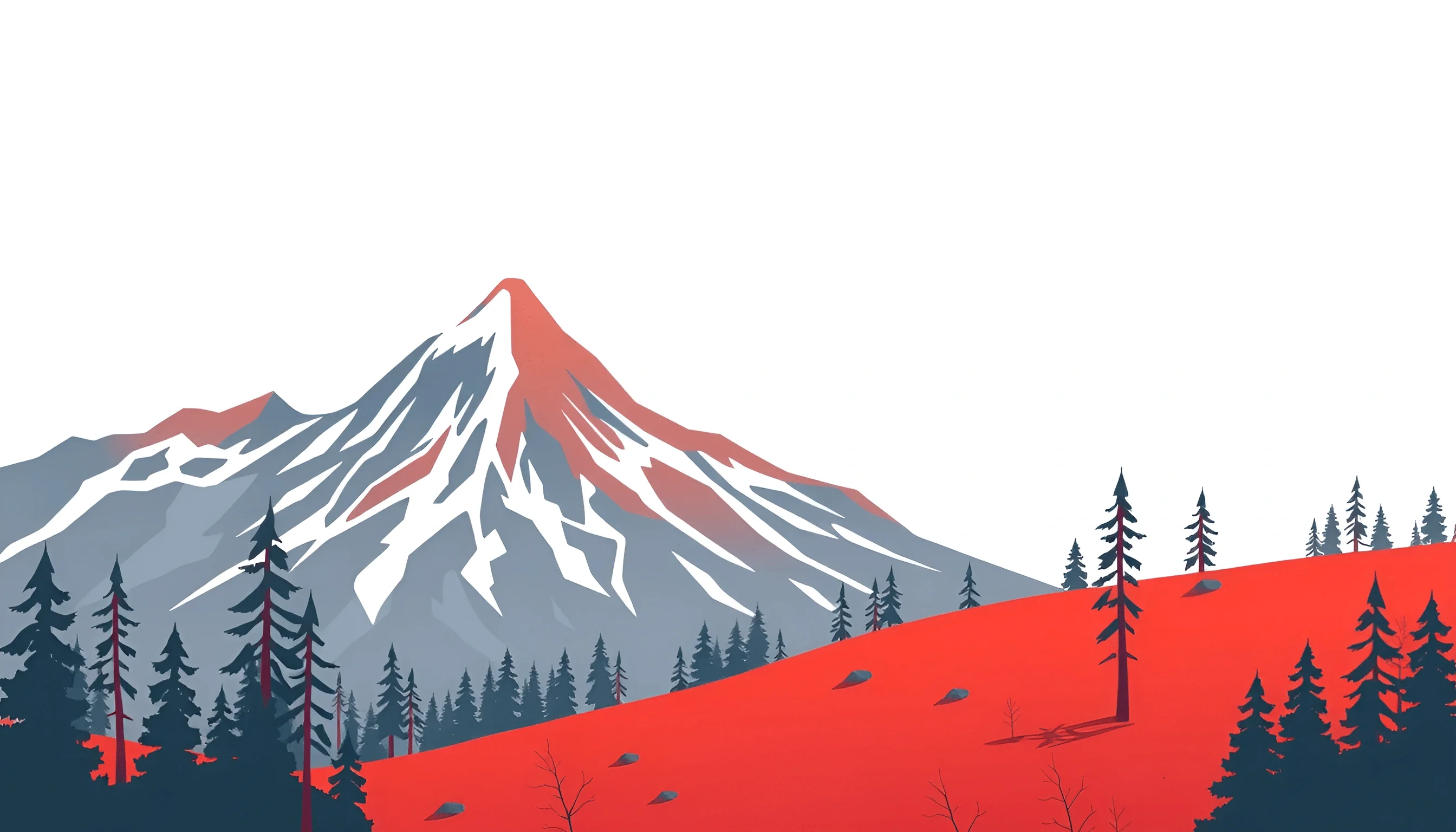 Stylized Mountain Landscape - Free Download - AI Scribbles