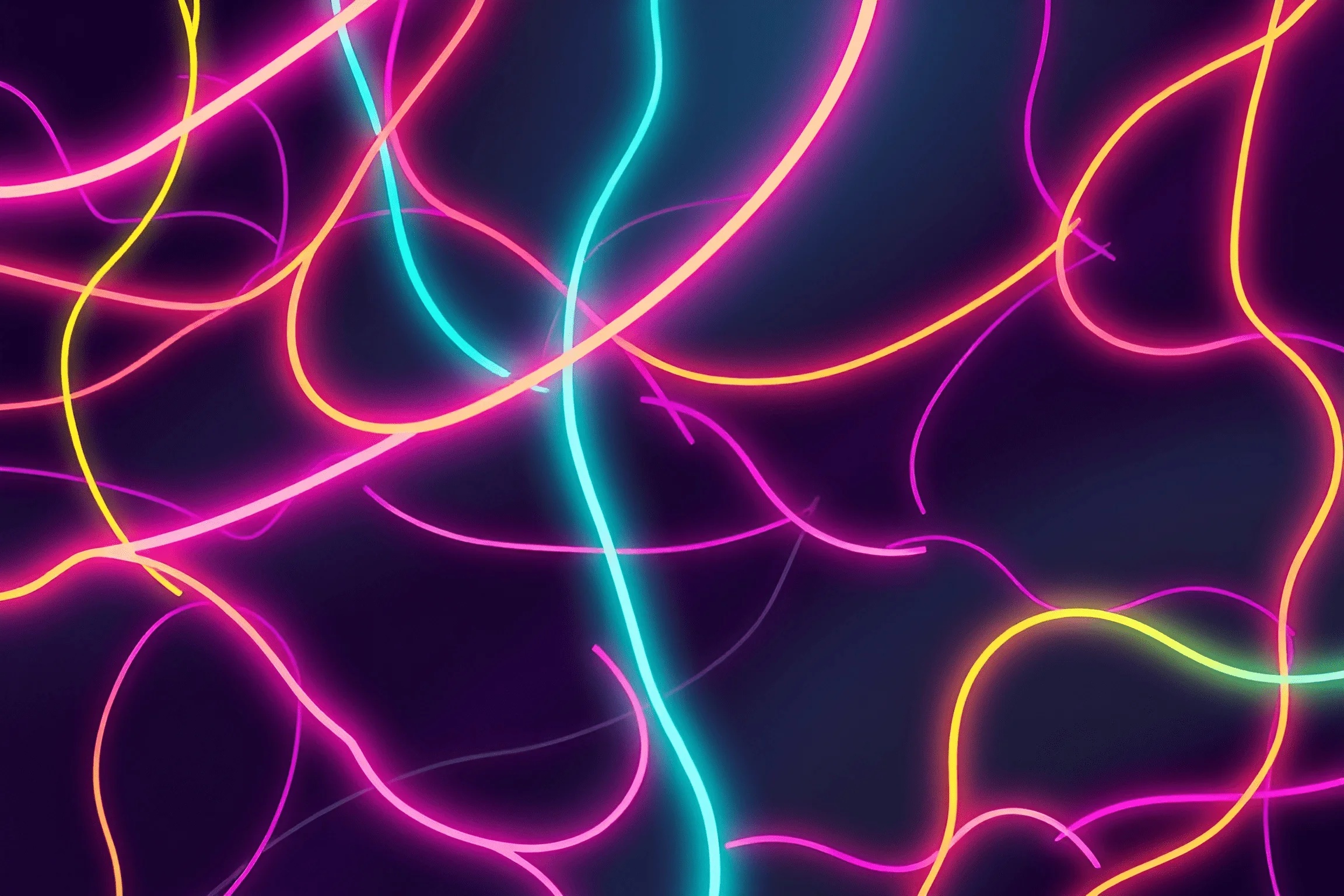 Colorful Abstract Light Lines - Free Download - AI Scribbles