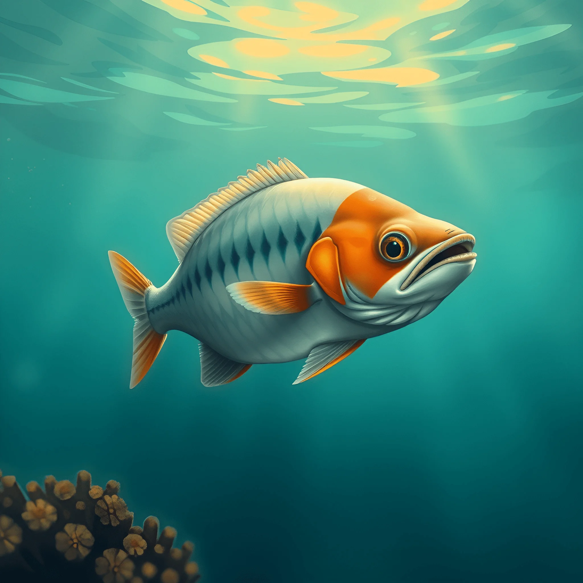 Edit Fish Realistic Realistic Illustration of a Colorful Freshwater Fish - Free Download ...