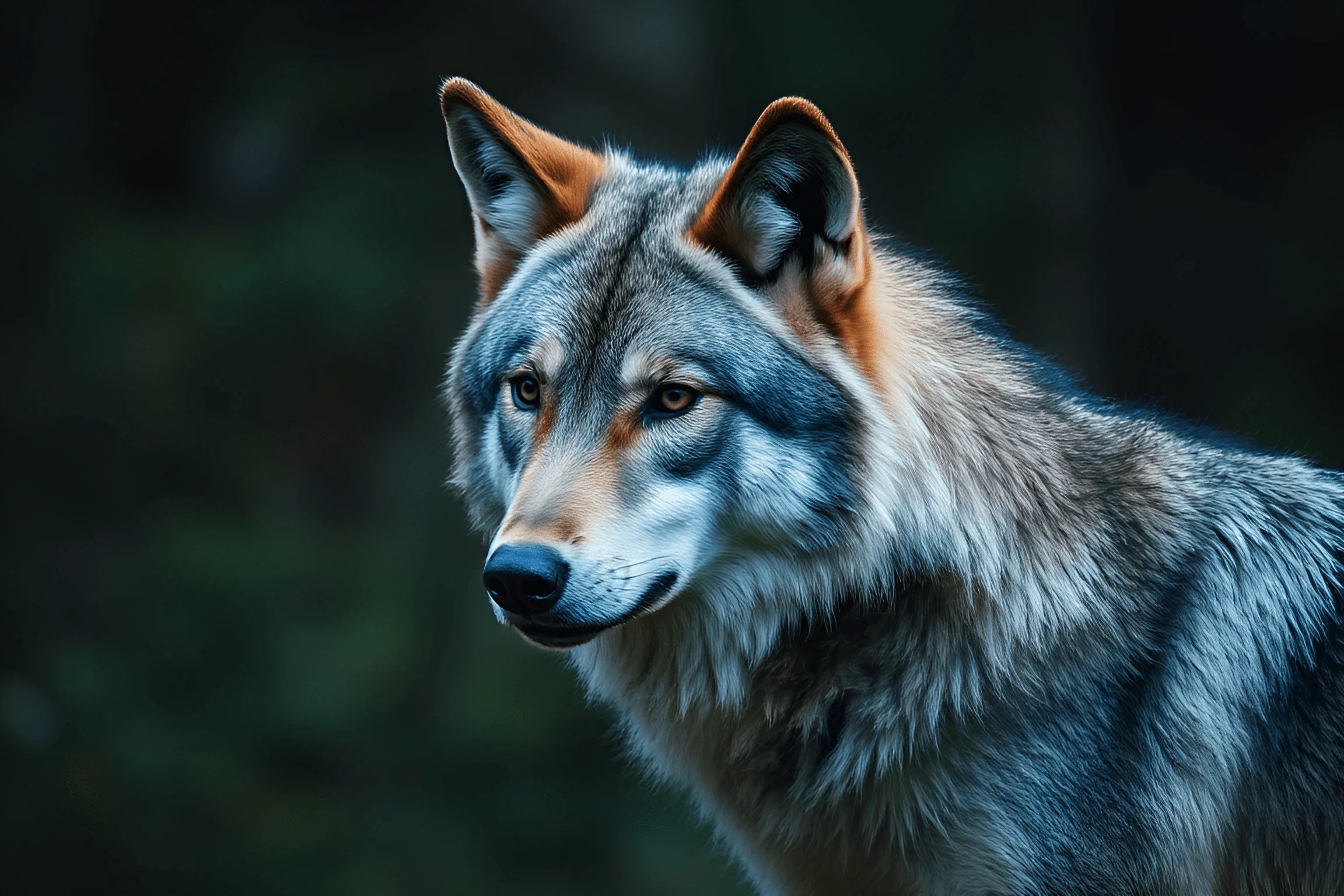 Basic Wolf Wolf Portrait In Natural Habitat - Free Download - AI Scribbles