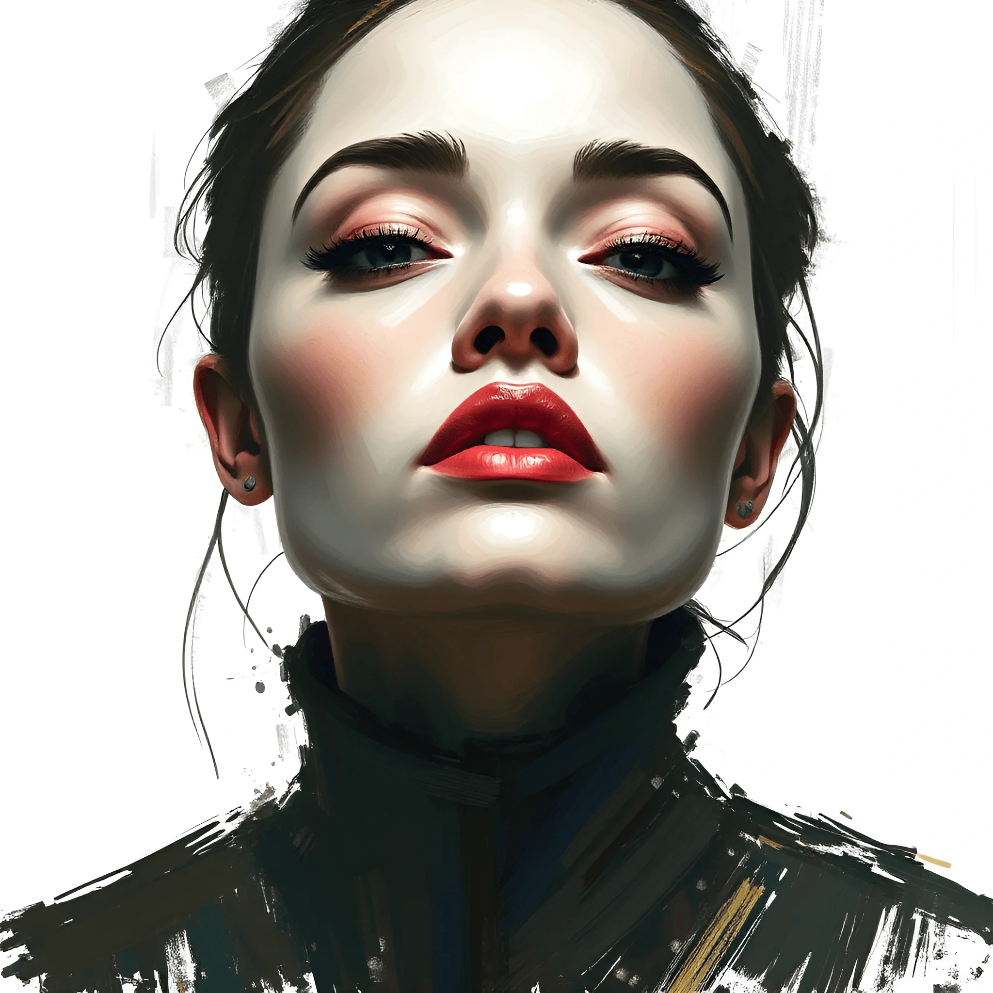 Modern Portrait of a Woman - Free Download - AI Scribbles