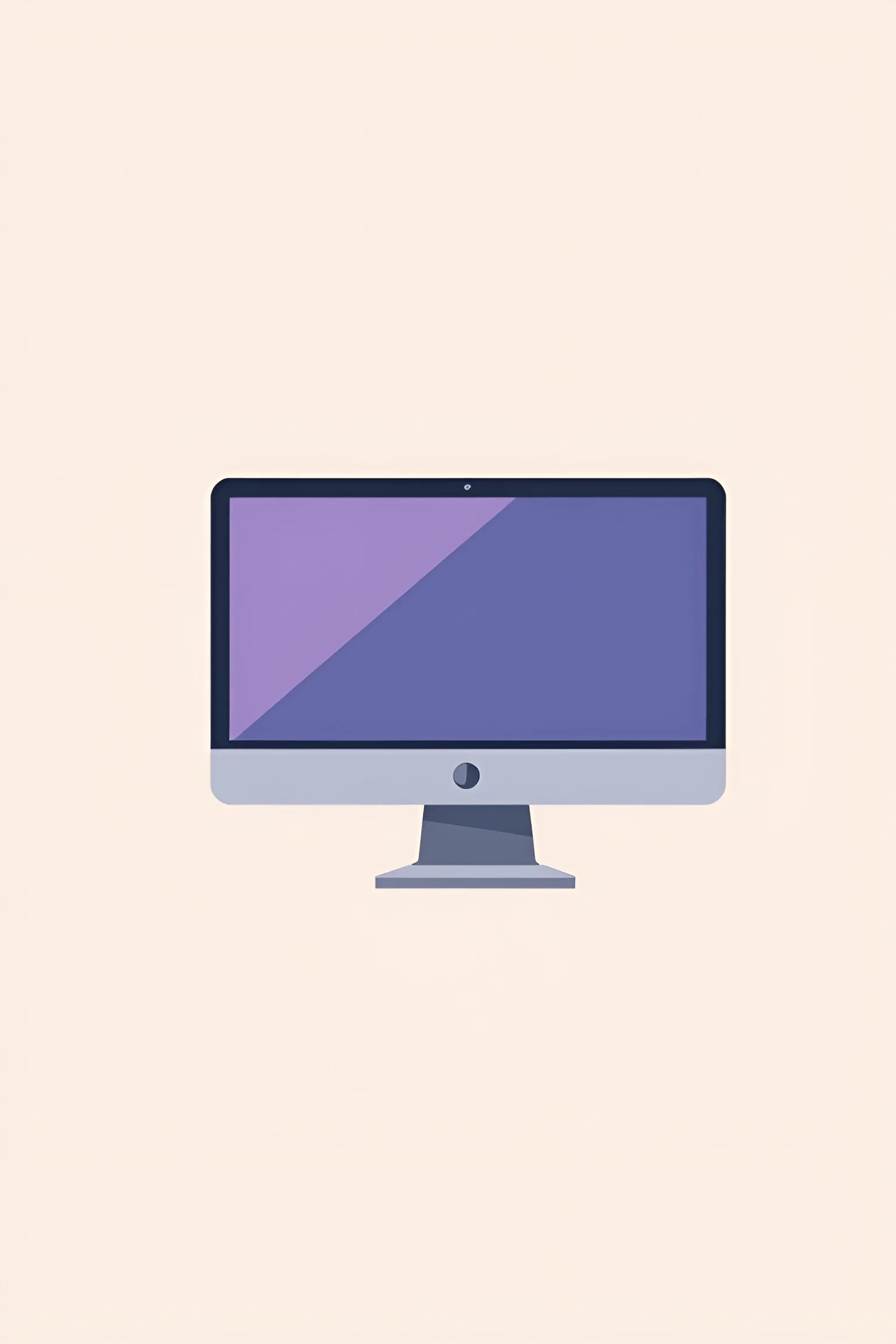 Minimalist Vector Illustration of Desktop Computer - Free Download - AI ...