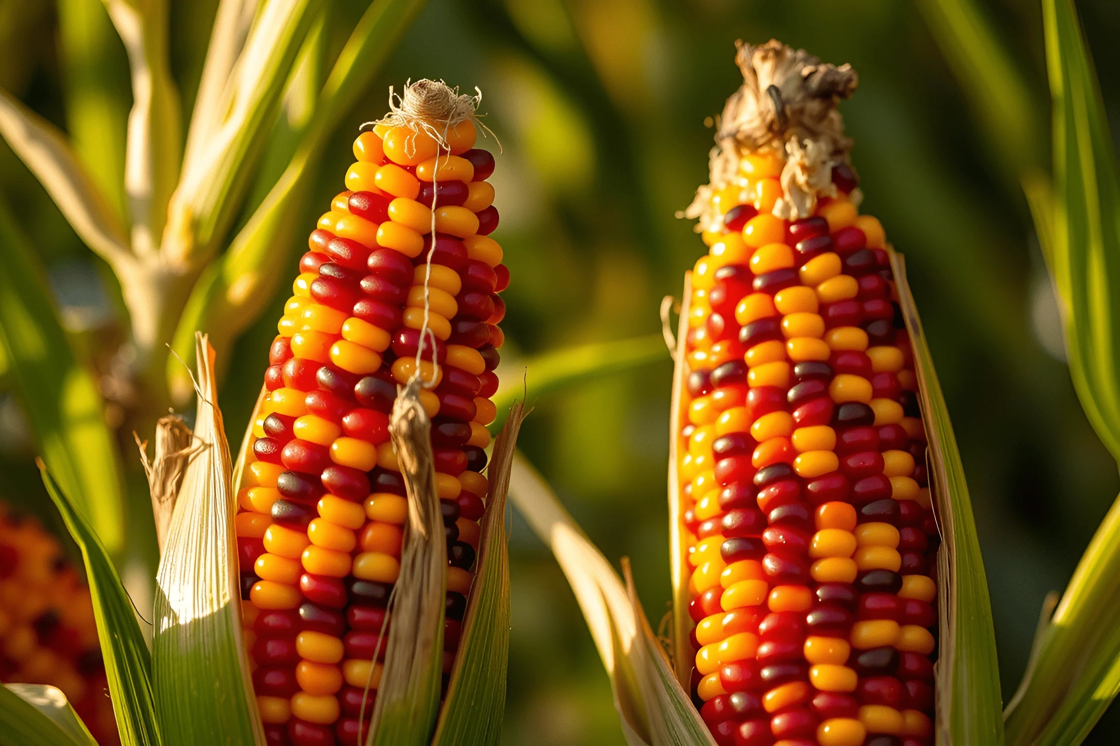 Colorful Harvested Corn Cobs - Free Download - AI Scribbles
