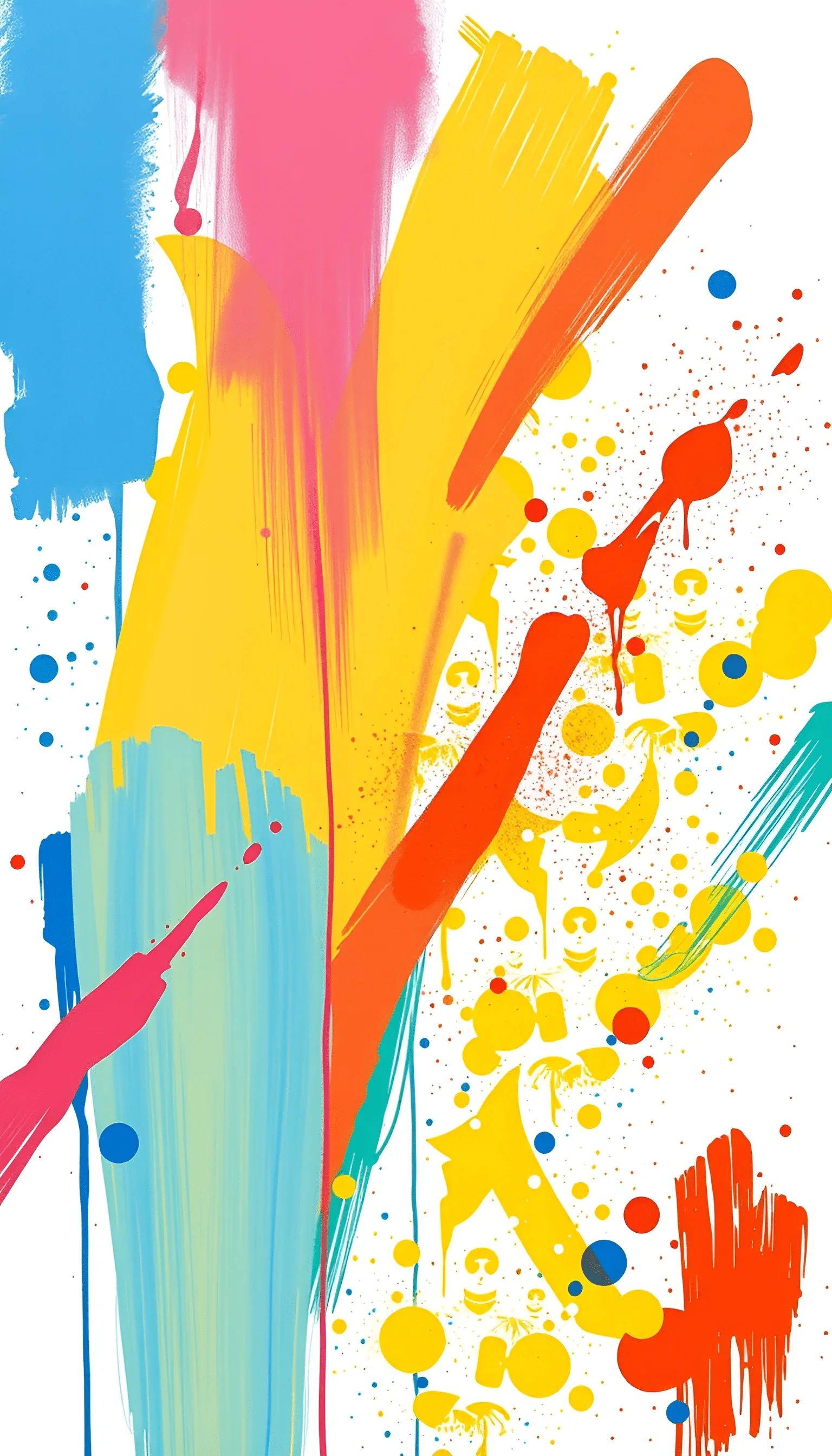Abstract Art Splashes Abstract Colorful Paint Splash Art - Free Download - AI Scribbles