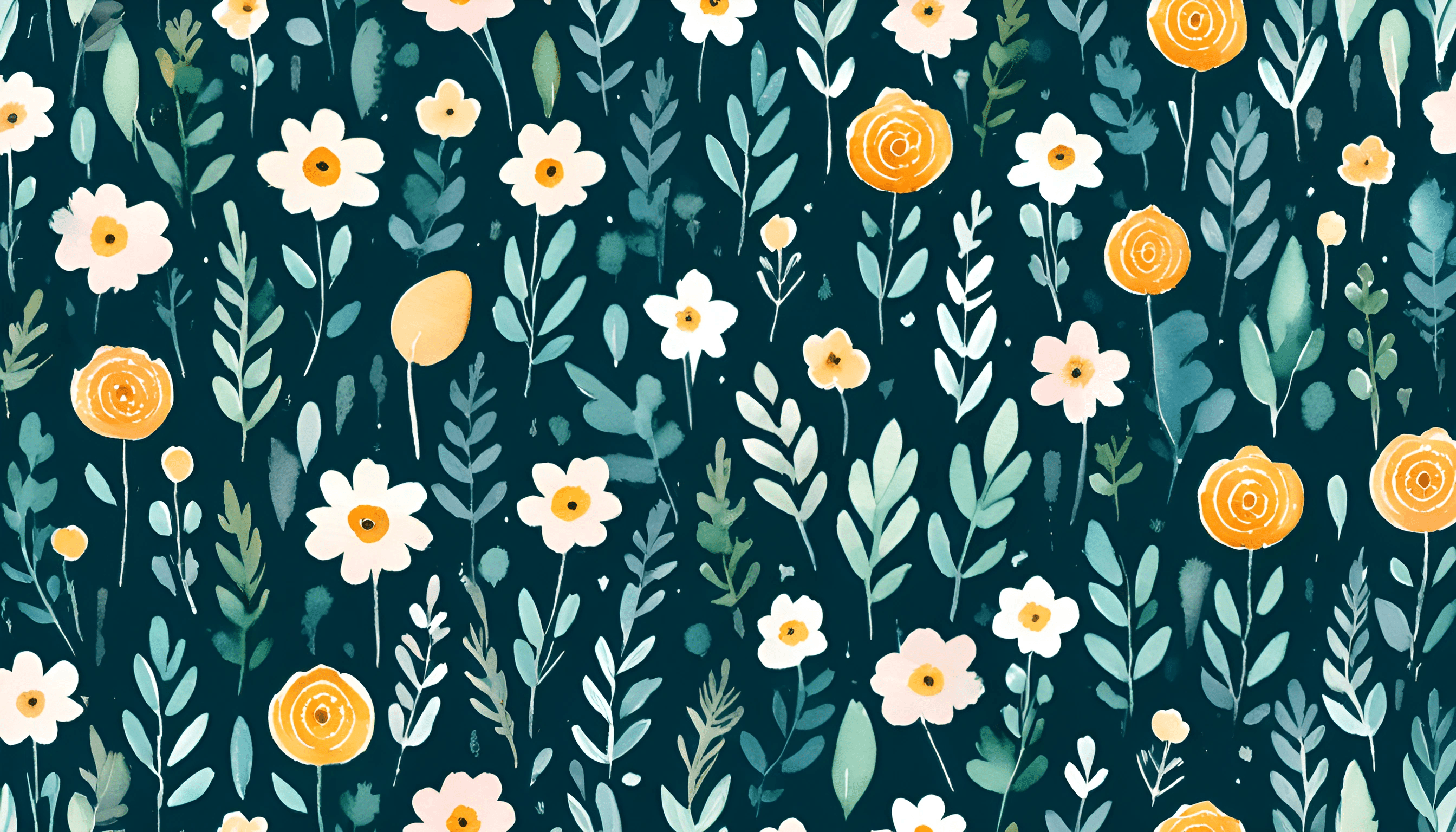 Floral Watercolor Art - Free Download - AI Scribbles
