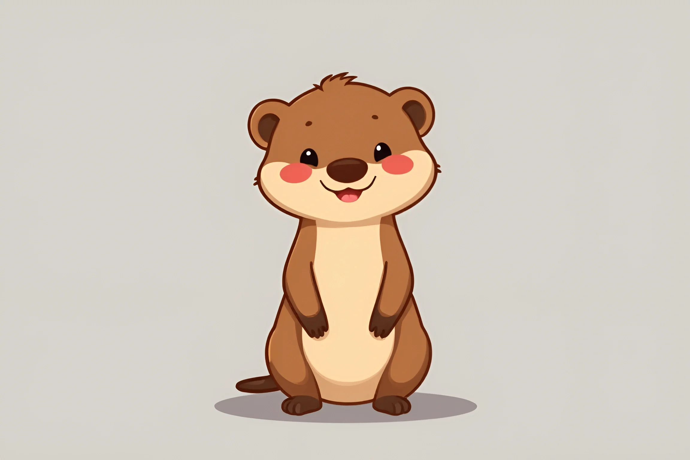 Cartoon Otter Character - Free Download - AI Scribbles