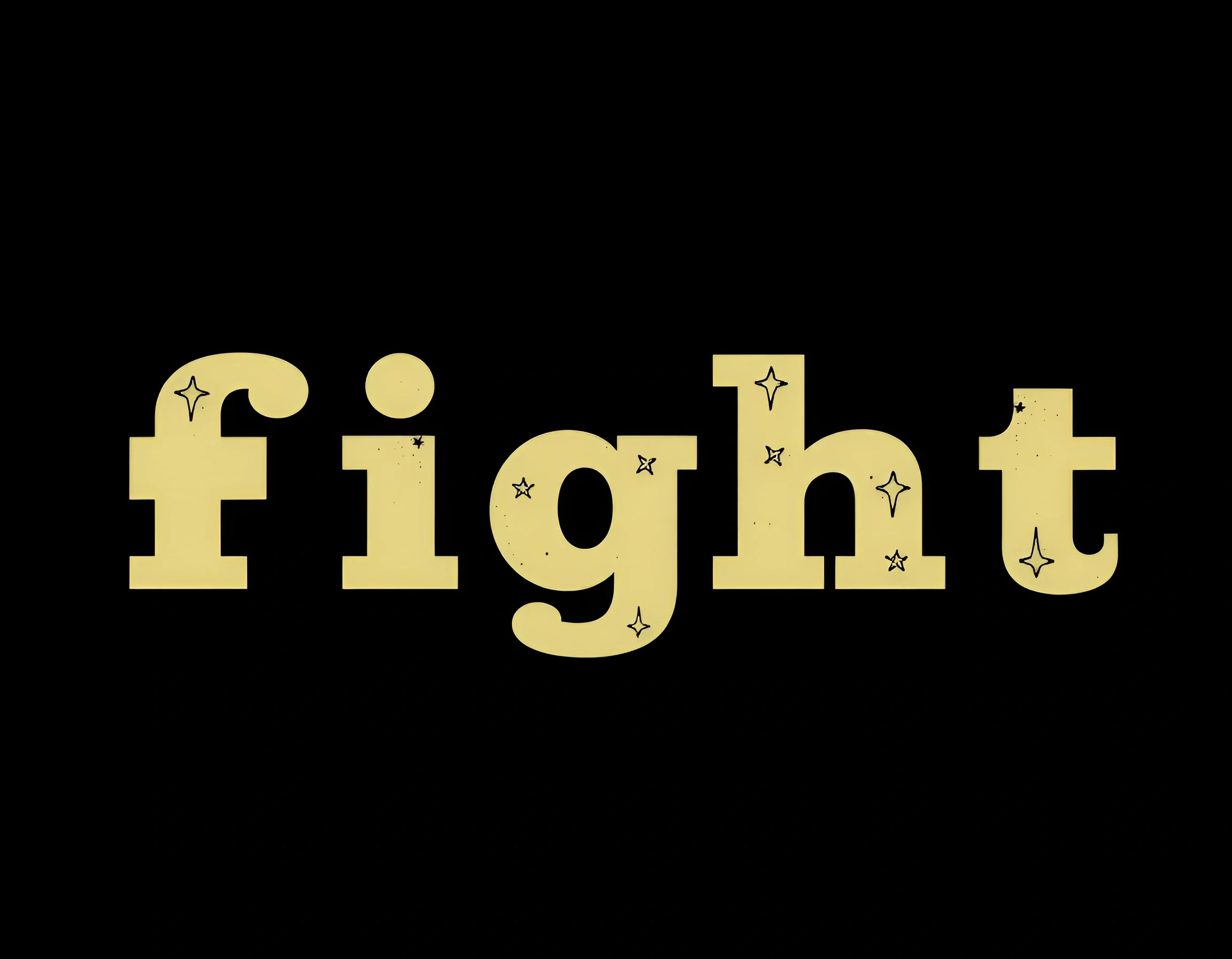 Fight Cursive Bold Fight Typography Design - Free Download - AI Scribbles