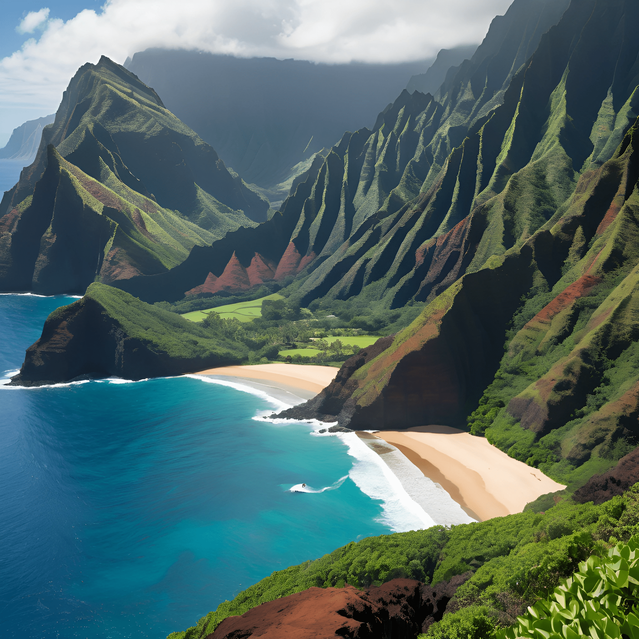Breathtaking Coastal Mountains - Free Download - AI Scribbles