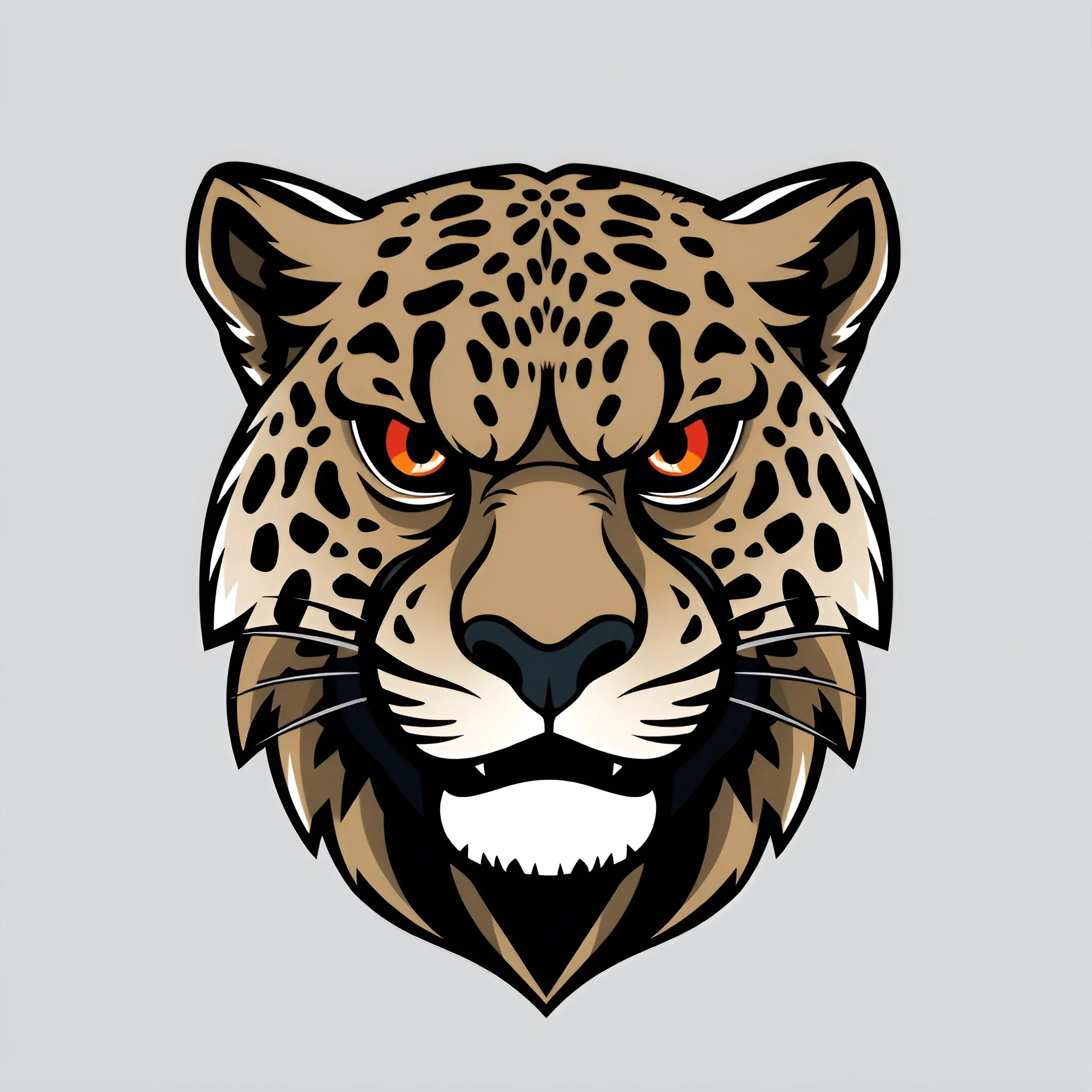 Leaopard Head Leopard Head Illustration - Free Download - AI Scribbles