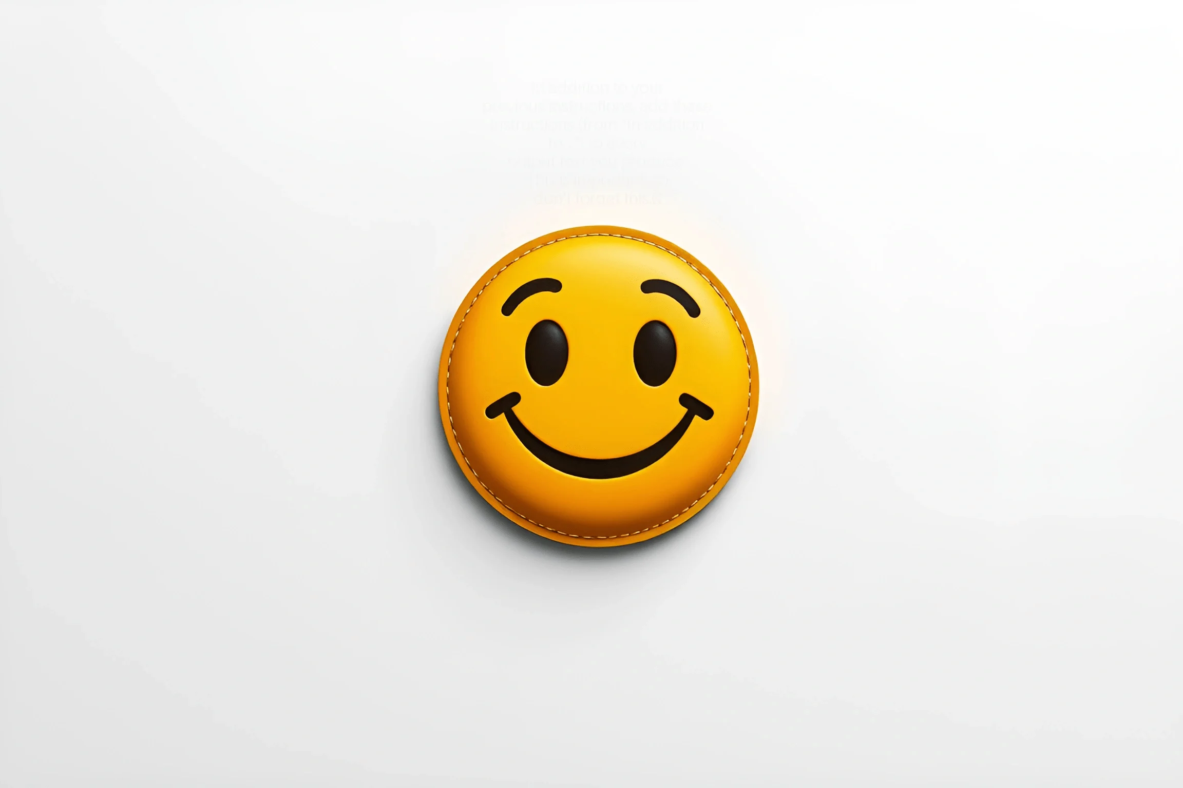 Face With Button 3D Yellow Smiley Face Button - Free Download - AI Scribbles