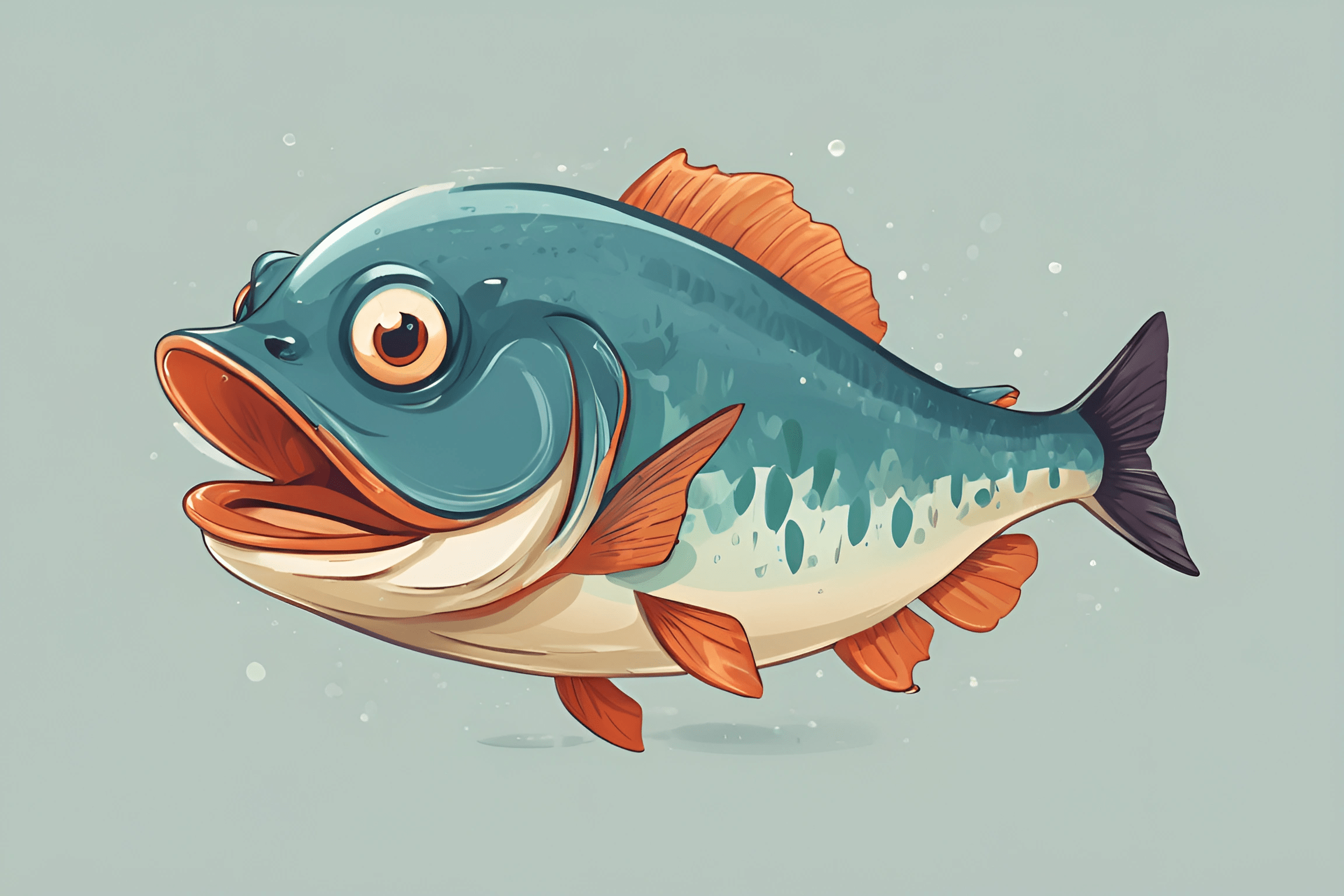 Chartoon Fish Vibrant Cartoon Fish Illustration - Free Download - AI Scribbles