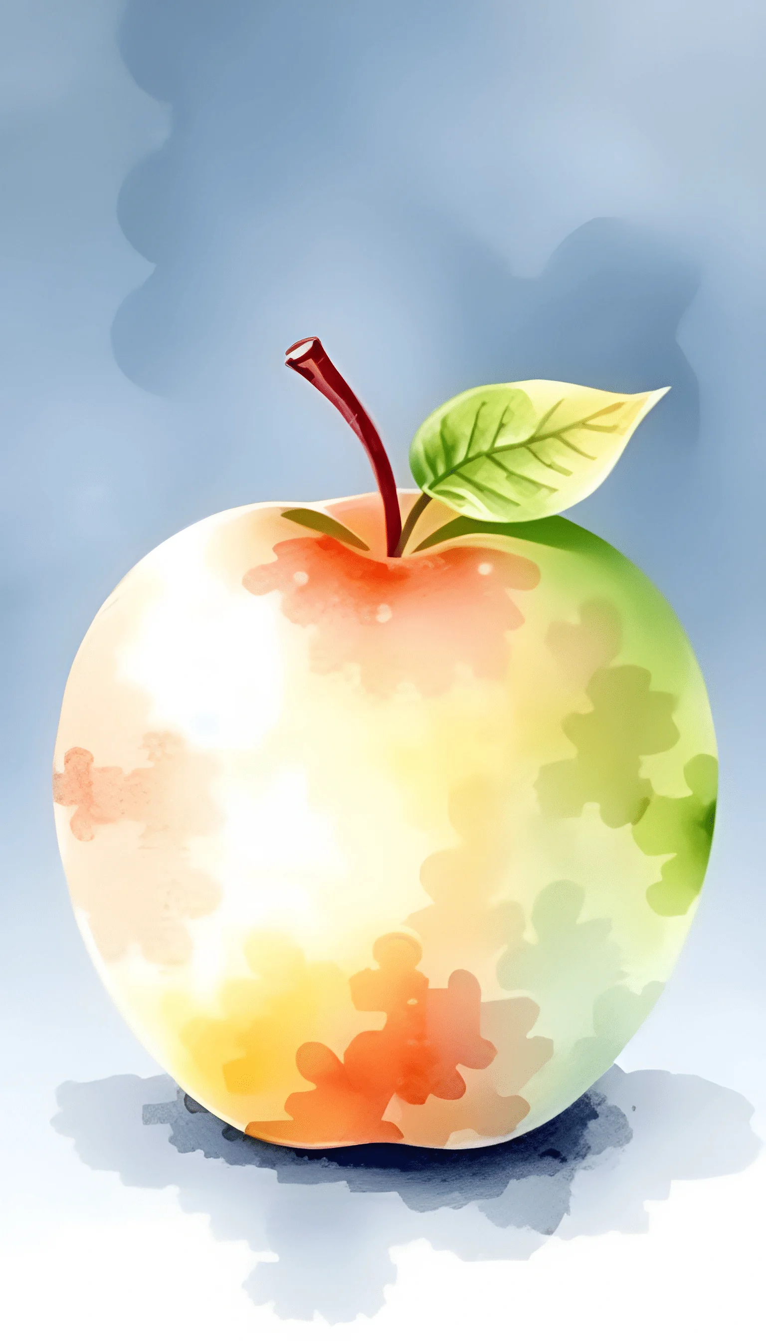 Colorful Cartoon Apple - Free Download - AI Scribbles