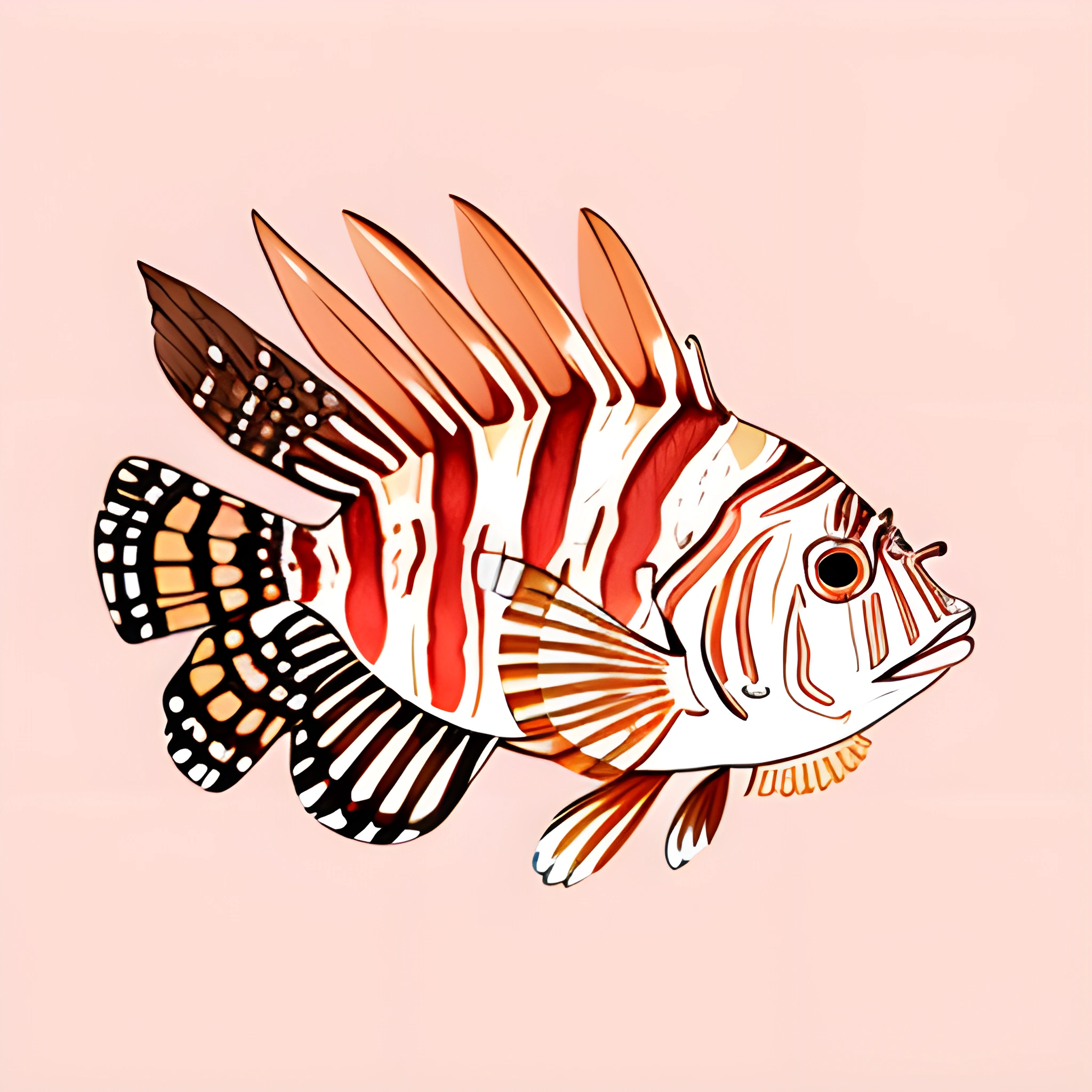 a fish that is painted with a lot of colors