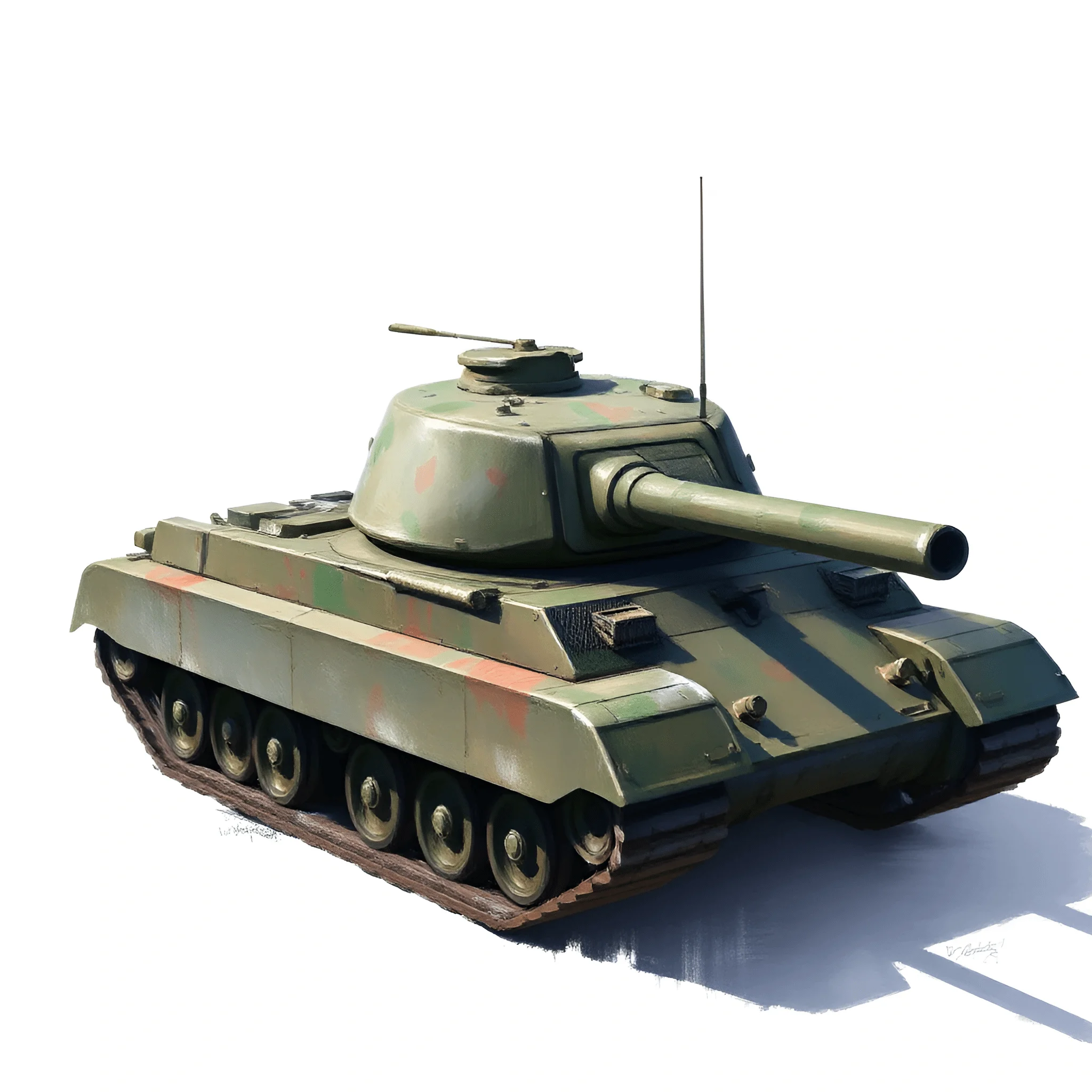 Military Tank Illustration - Free Download - AI Scribbles