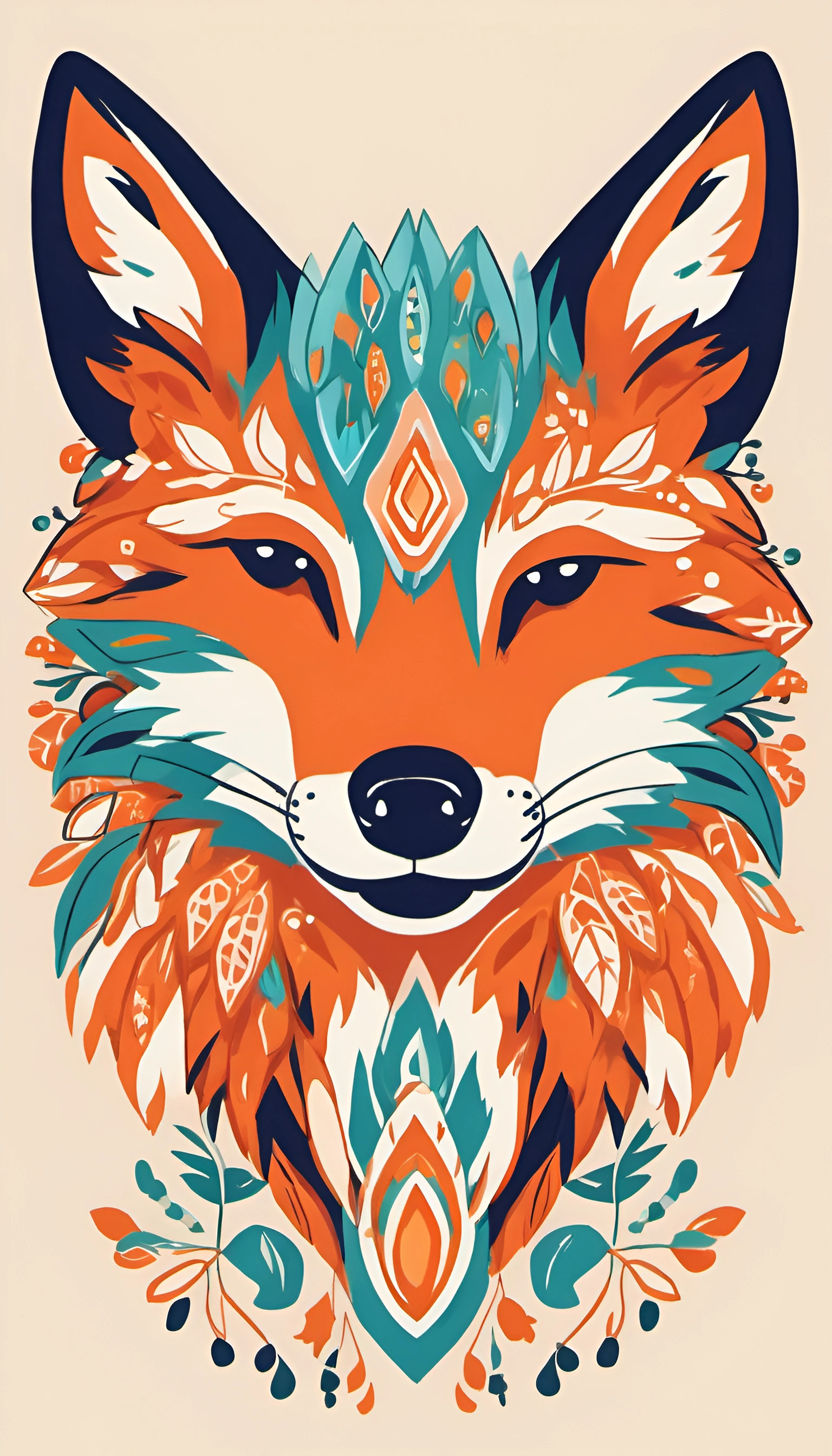 Isometric Fox Geometric Fox Illustration - Free Download - AI Scribbles