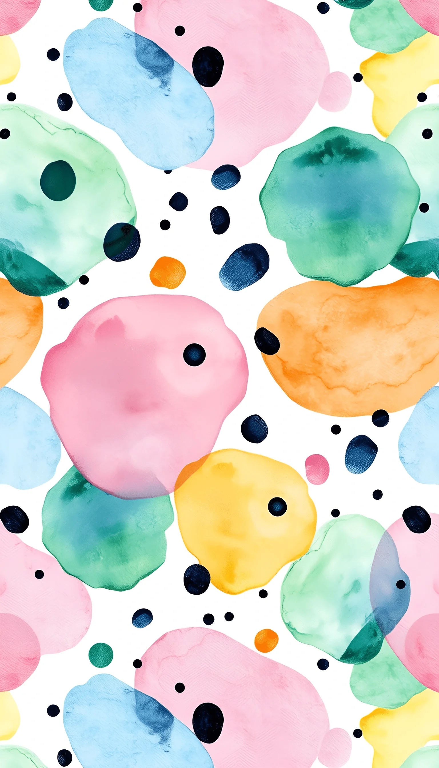 Bubble Waterfall Pattern Colorful Watercolor Bubble Pattern - Free Download - AI Scribbles