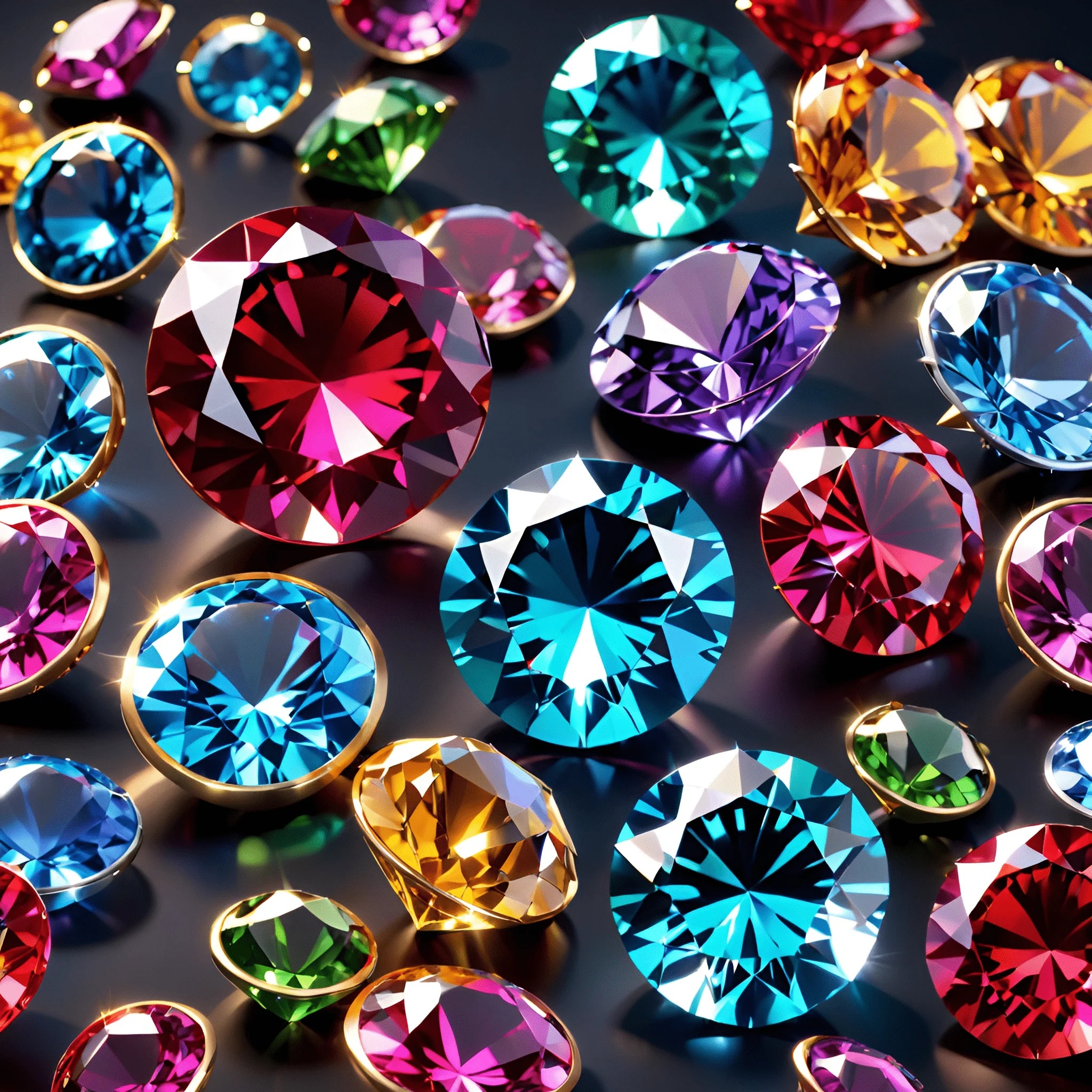 Colorfull Jewls Colorful Gemstone Collection - Free Download - AI Scribbles