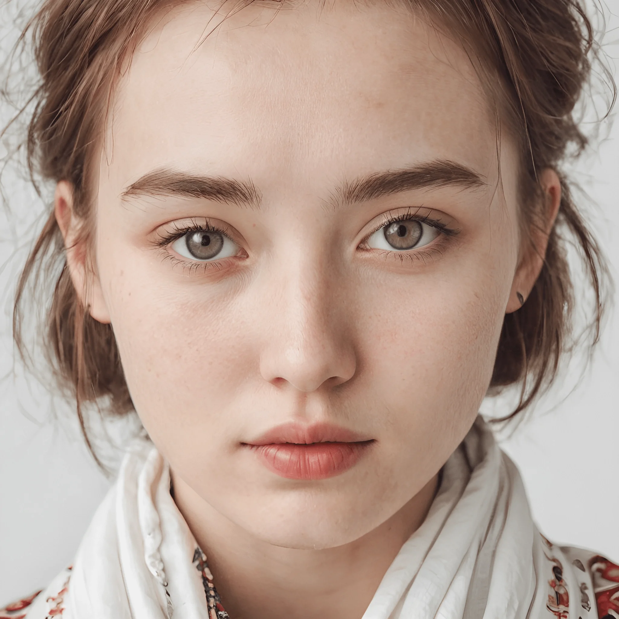 Portrait of a Young Woman with Natural Beauty - Free Download - AI ...