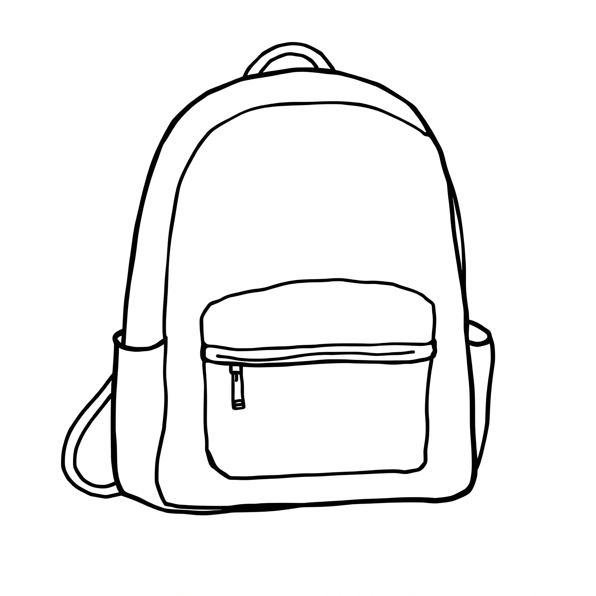 Mini Backpack Outline Outline Illustration of a Classic Backpack - Free Download - AI Scribbles
