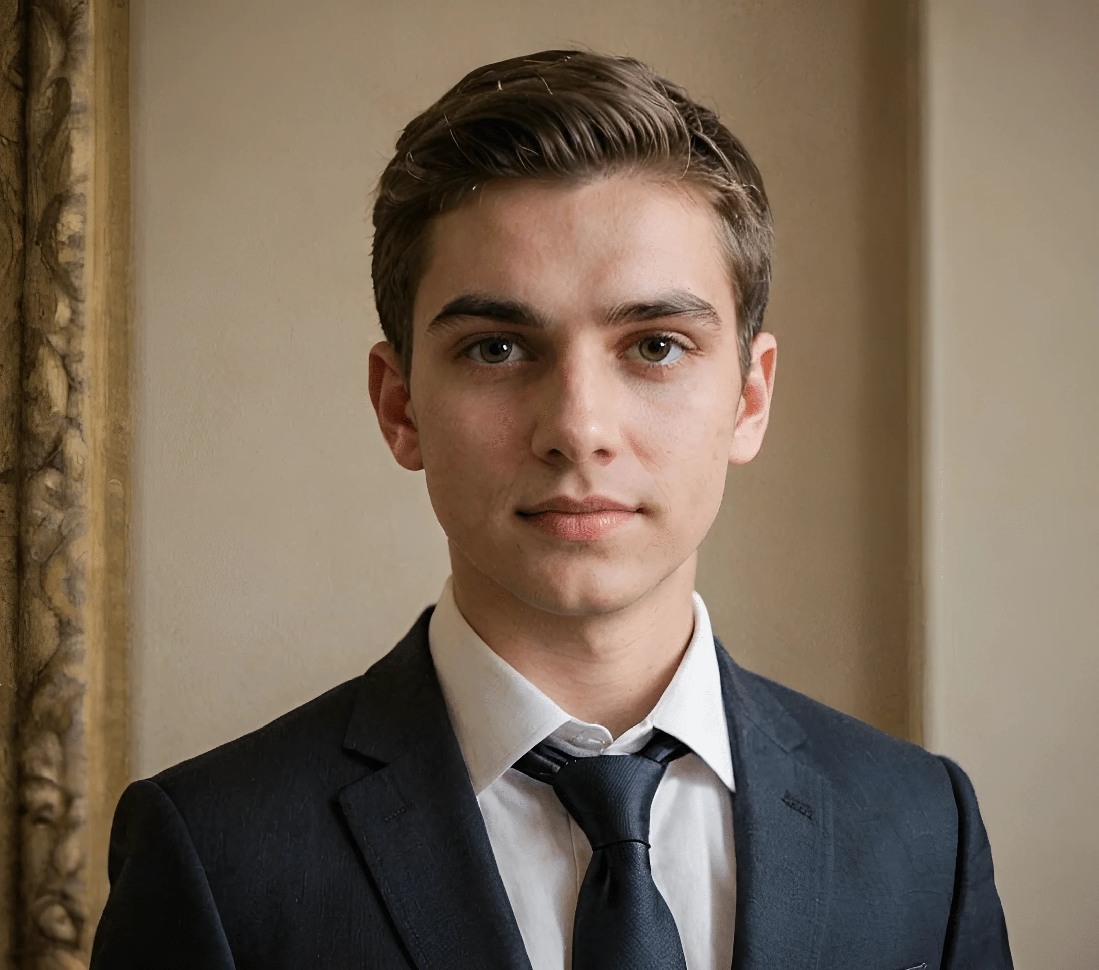 Young Man in Formal Attire - Free Download - AI Scribbles