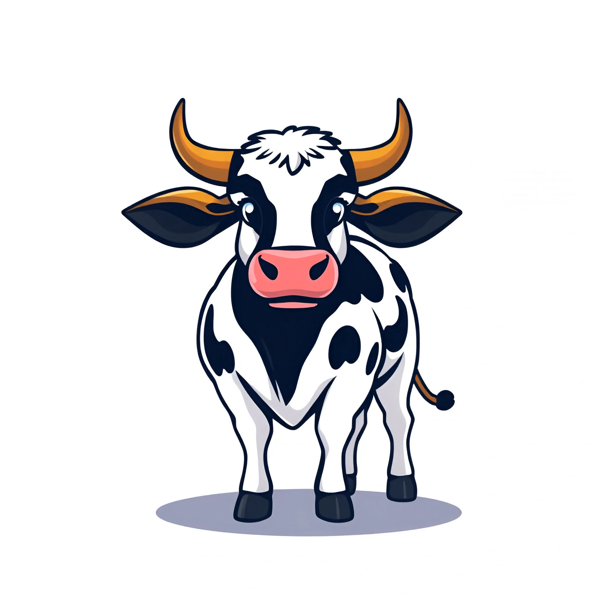 Cartoon Cow Character - Free Download - AI Scribbles