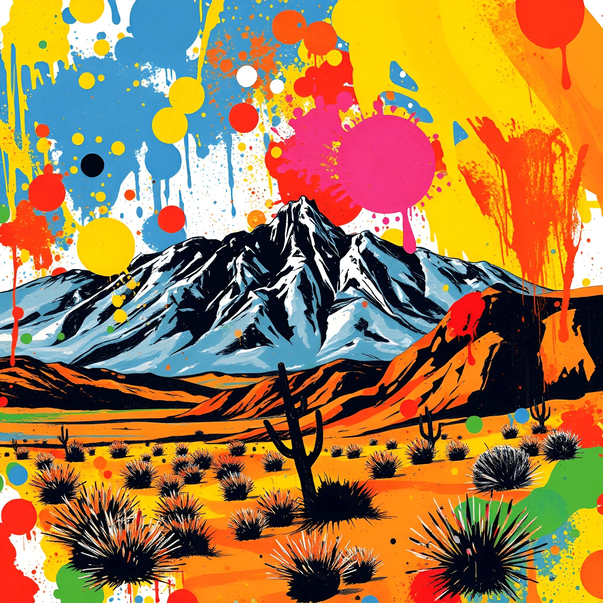 Desert Abstract Design Abstract Desert Landscape - Free Download - AI Scribbles