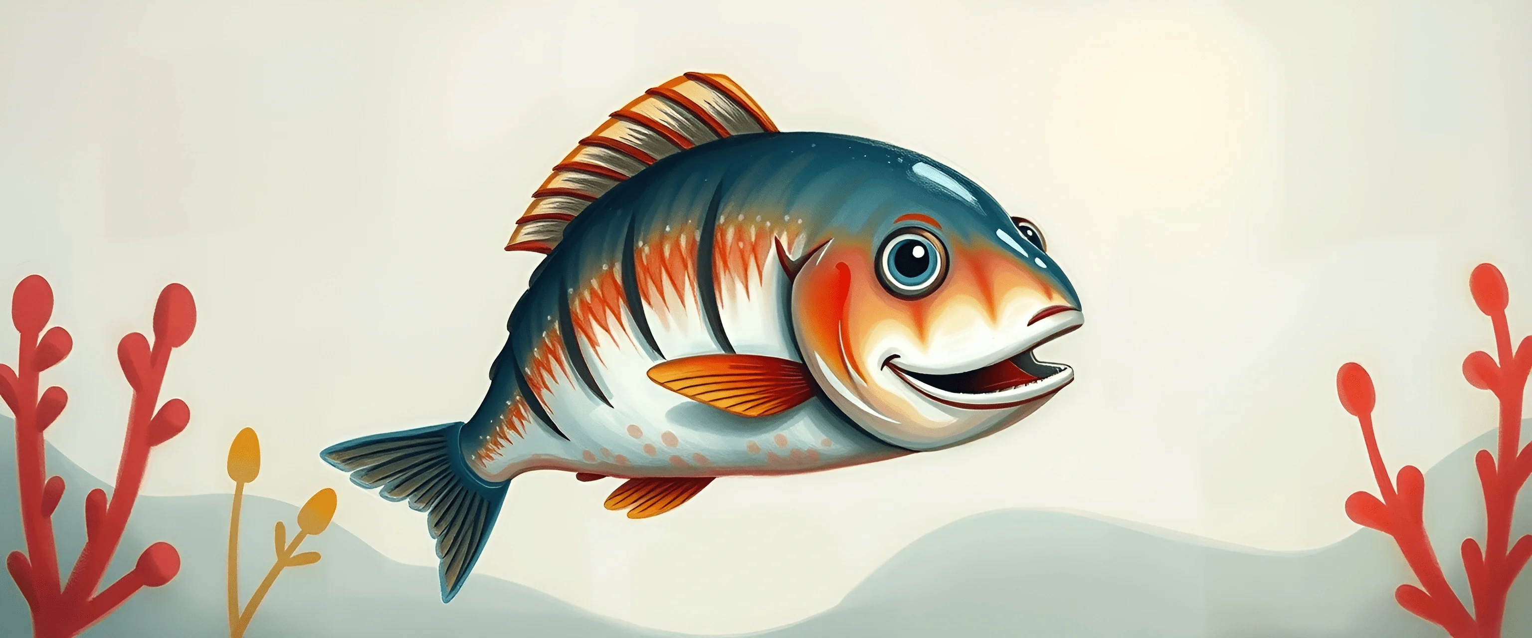 Cartoon Fish Graphic - Free Download - AI Scribbles