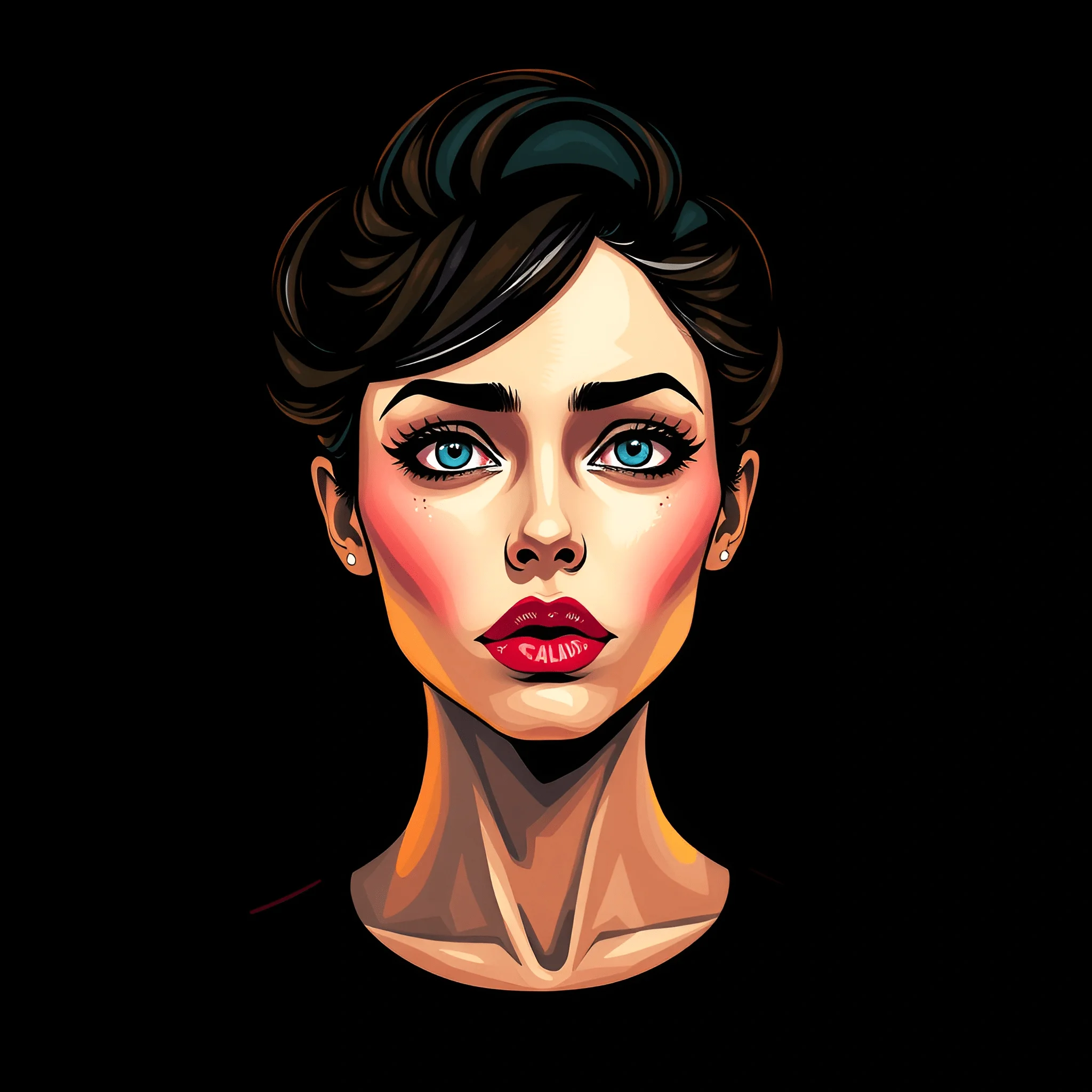 Stylized Portrait of a Confident Woman - Free Download - AI Scribbles