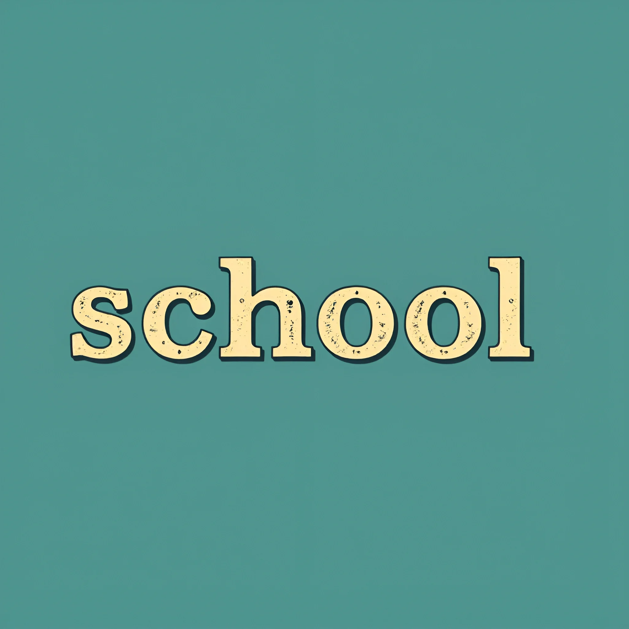 Vintage Style School Text Illustration - Free Download - AI Scribbles