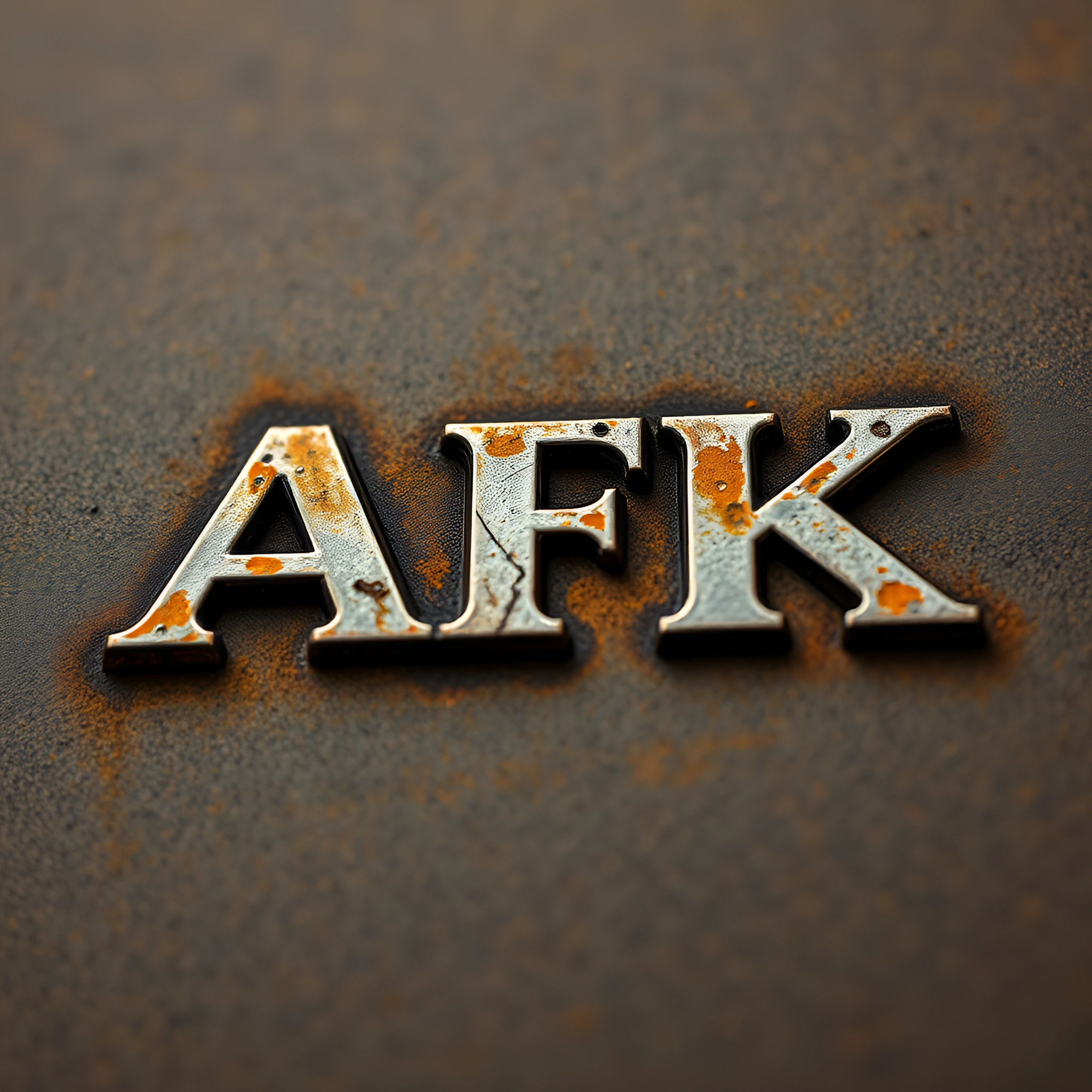 AFK Metal Text Texture - Free Download - AI Scribbles