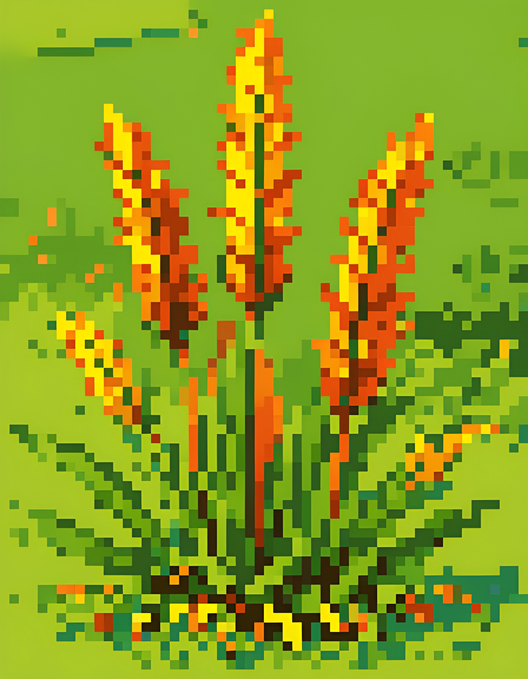 Pixel Art Plant - Free Download - AI Scribbles