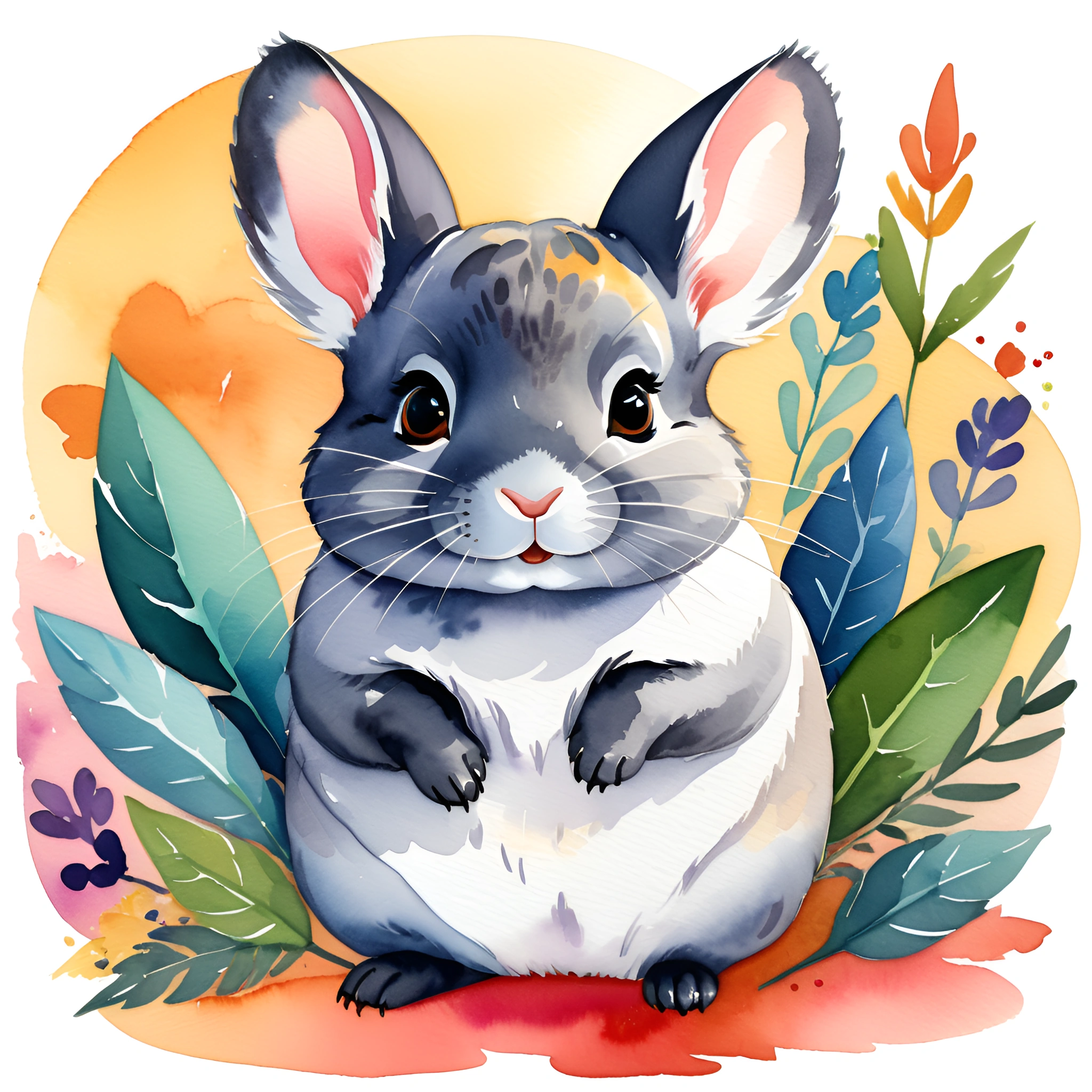 Watercolor Simple Rabbit Watercolor Rabbit Illustration - Free Download - AI Scribbles