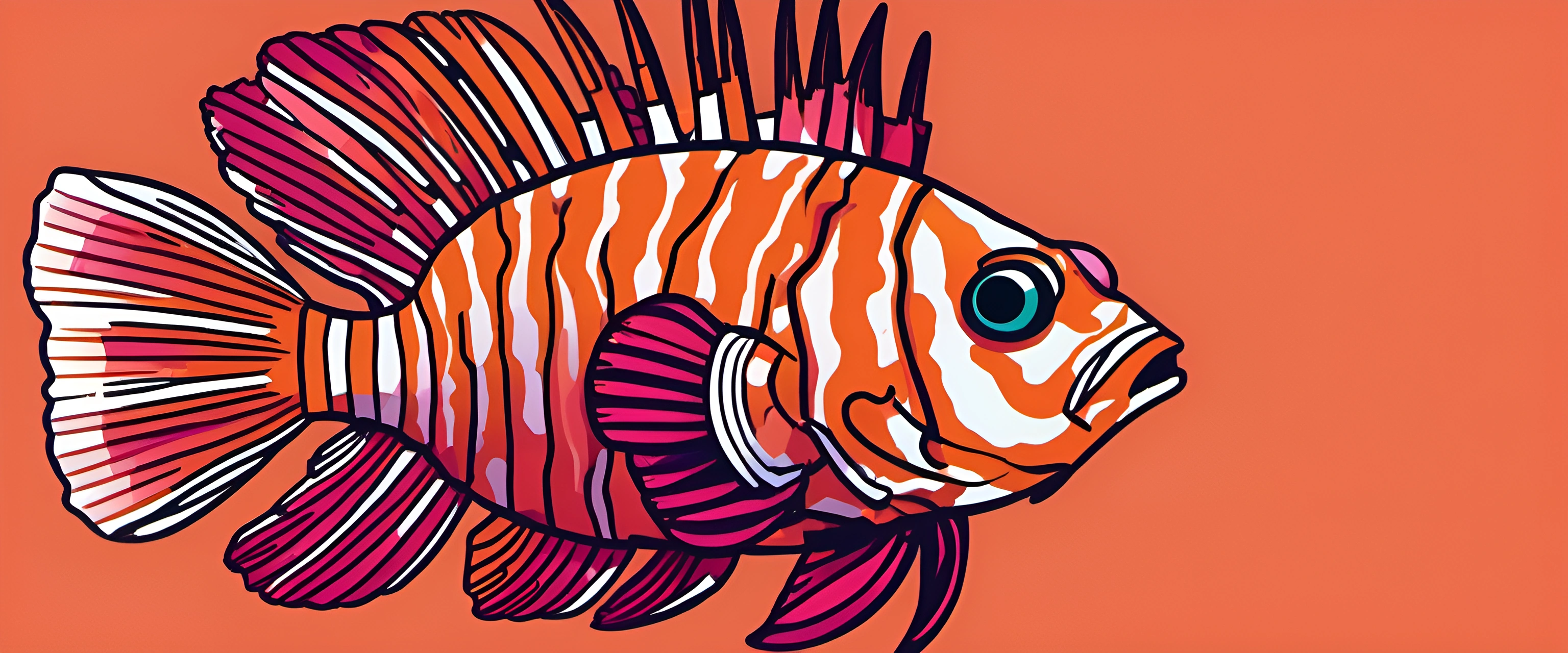Vibrant Cartoon Fish Illustration - Free Download - AI Scribbles
