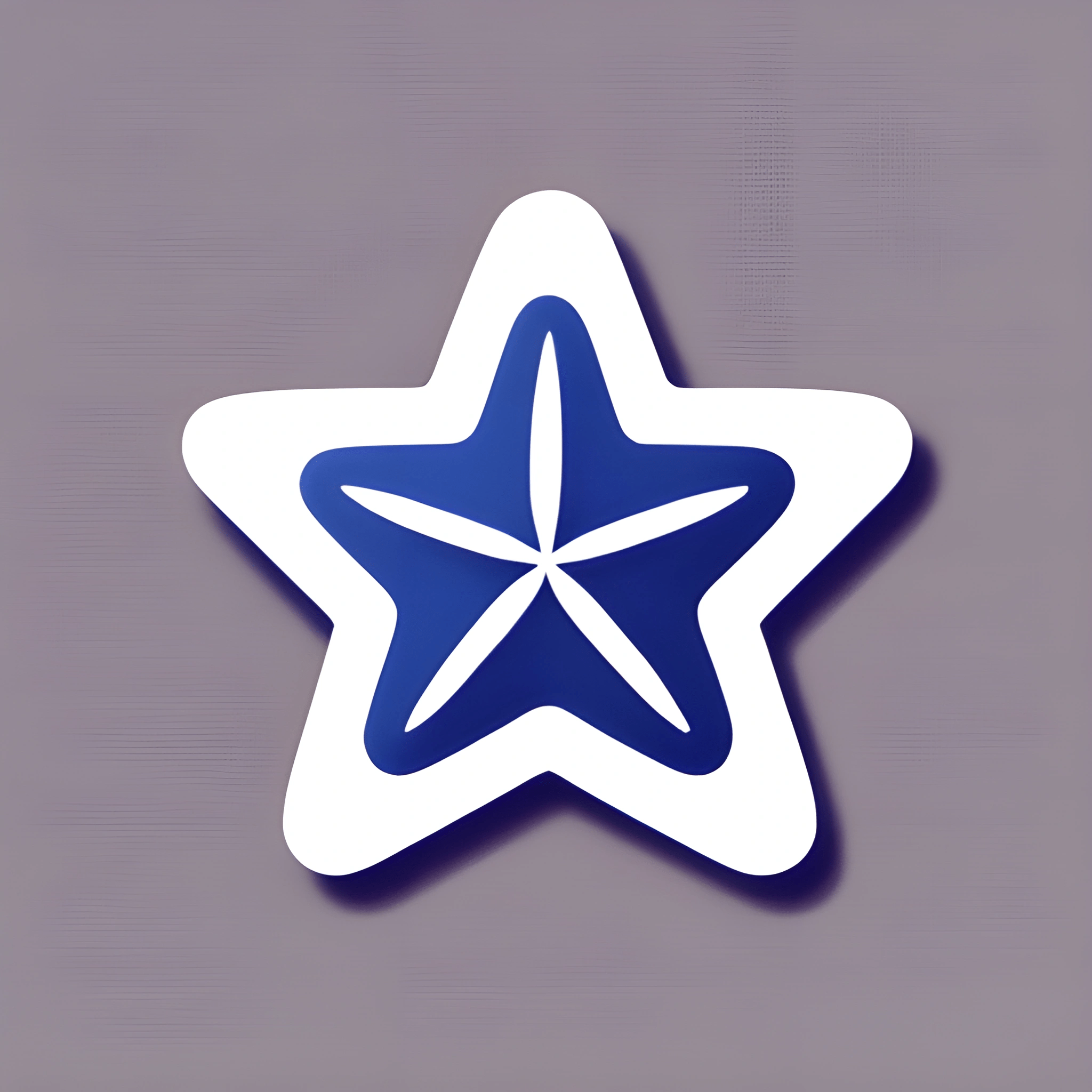 Stylized Blue Star Icon - Free Download - AI Scribbles
