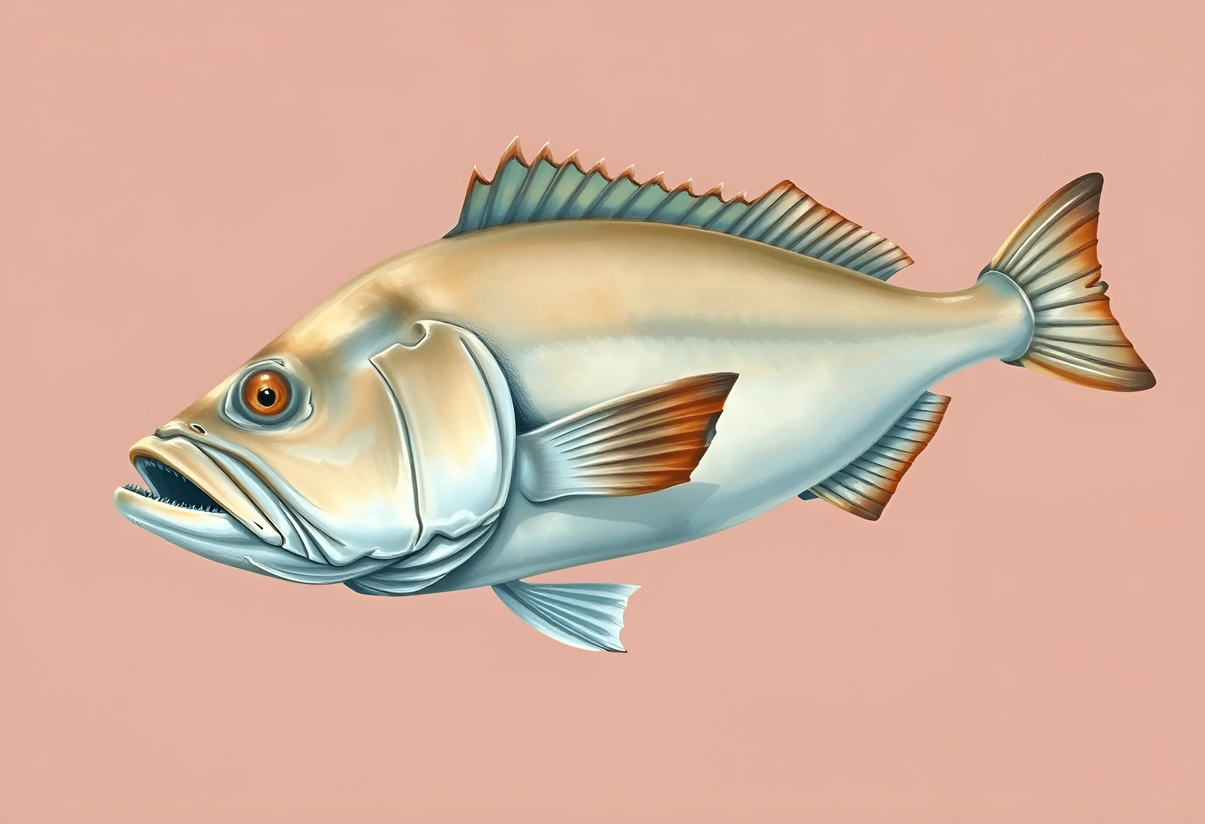 Edit Fish Realistic Realistic Illustration of a Fish - Free Download - AI Scribbles