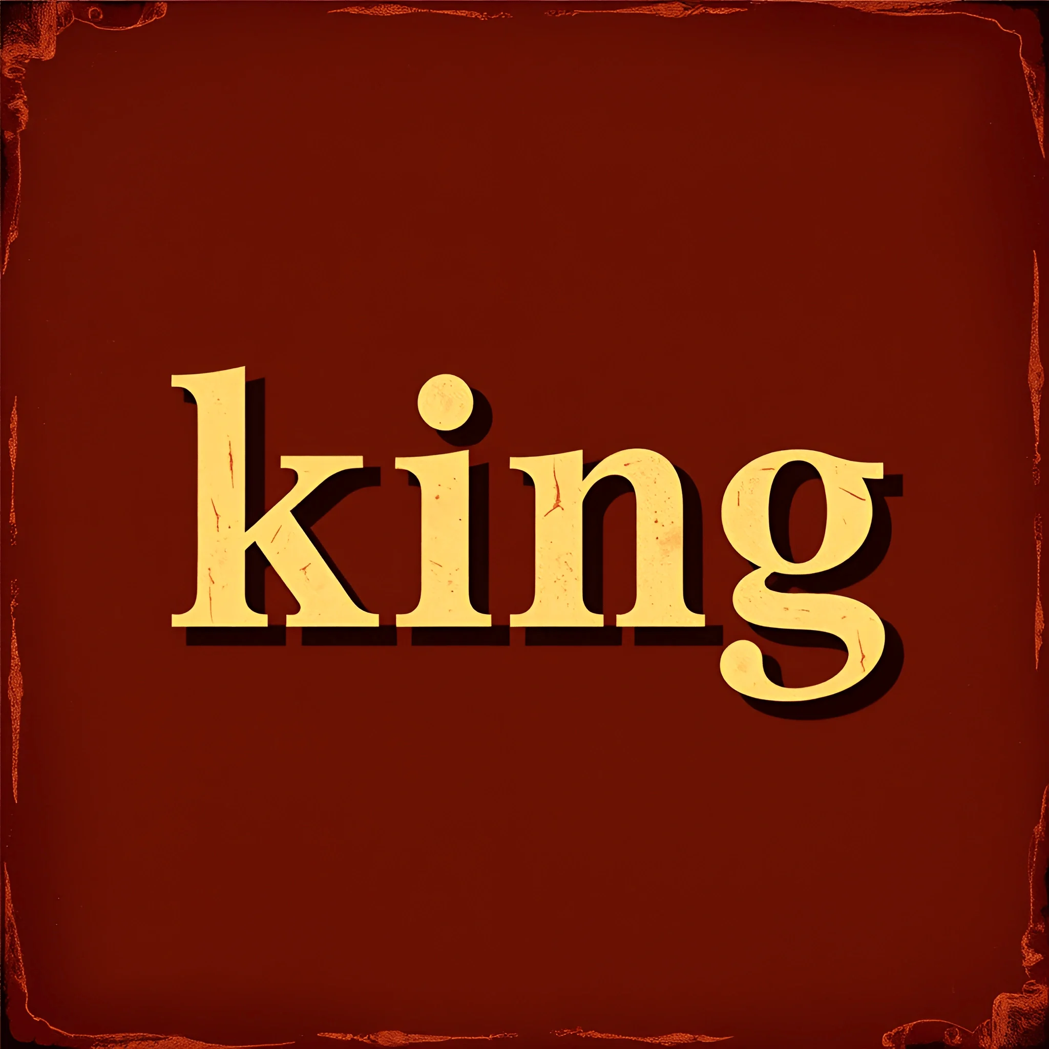 Vintage Style King Typography Design - Free Download - AI Scribbles