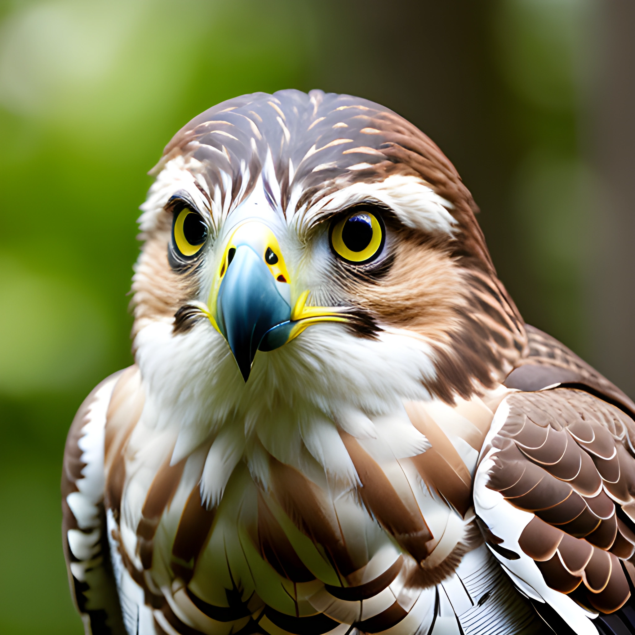 Hawk Inage Majestic Hawk Portrait - Free Download - AI Scribbles