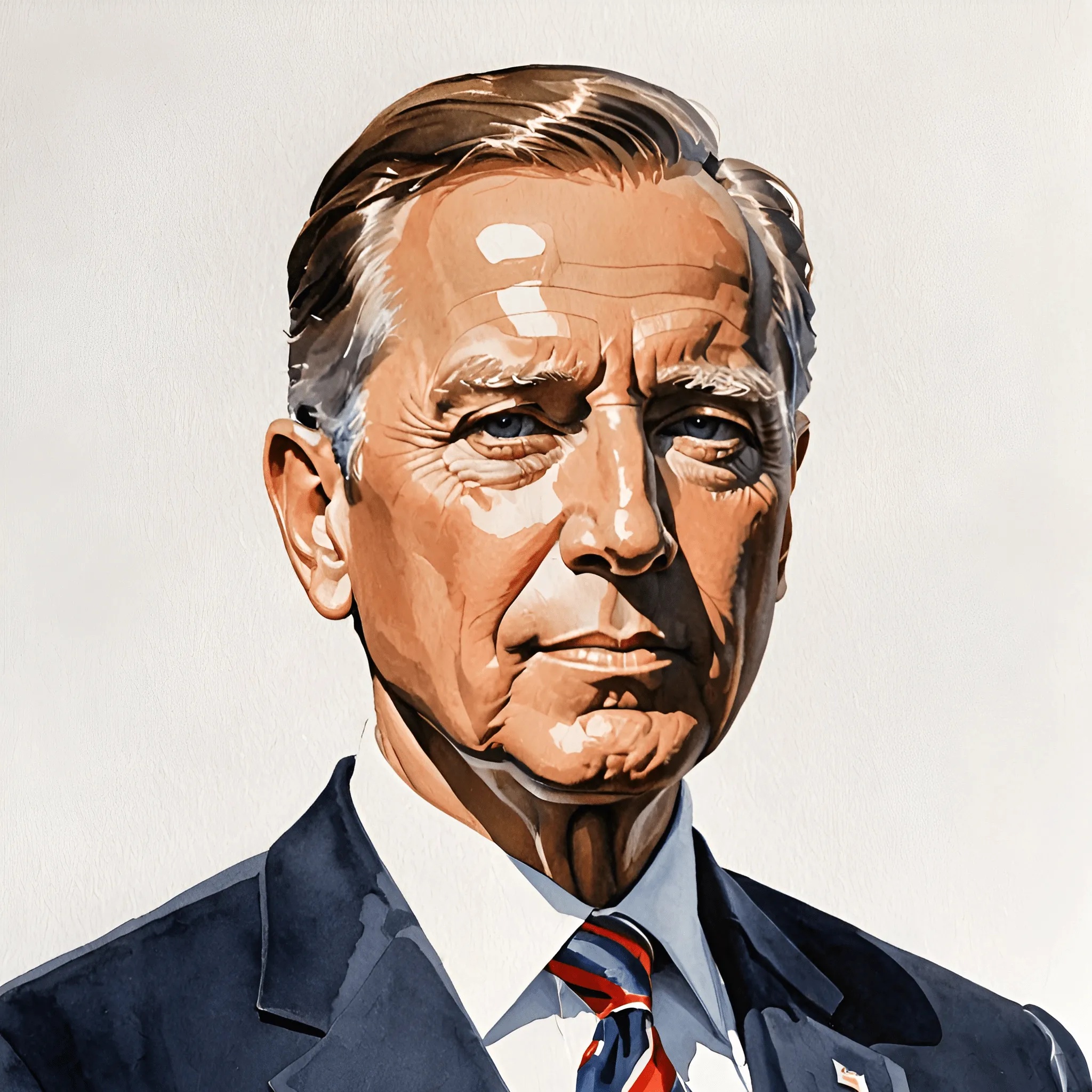 Portrait of a Distinguished Man - Free Download - AI Scribbles