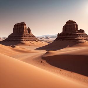 Stunning Desert Landscape with Rock Formations - Free Download - AI ...