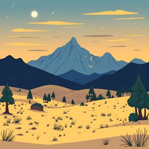 Serene Landscape with Mountains and Pine Trees - Free Download - AI ...