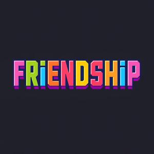 Colorful Friendship Typography Design - Free Download - AI Scribbles