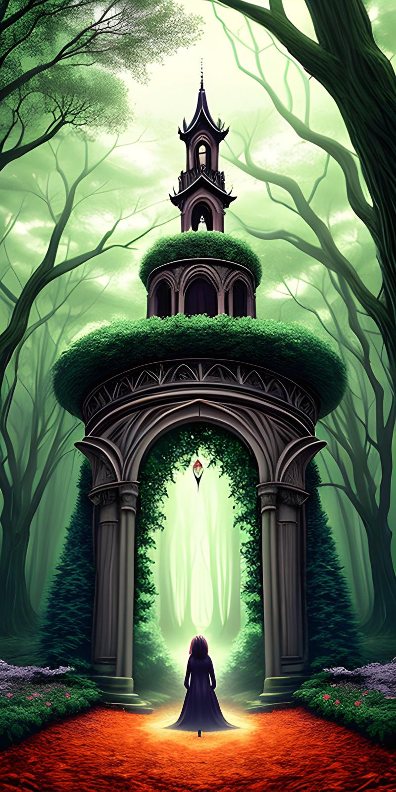 Enchanted Forest Gateway - Free Download - AI Scribbles