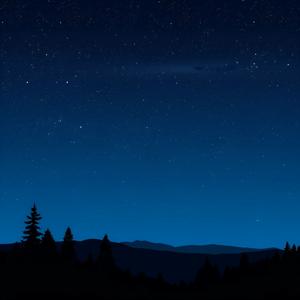 Starry Night Sky Over Pine Trees - Free Download - AI Scribbles